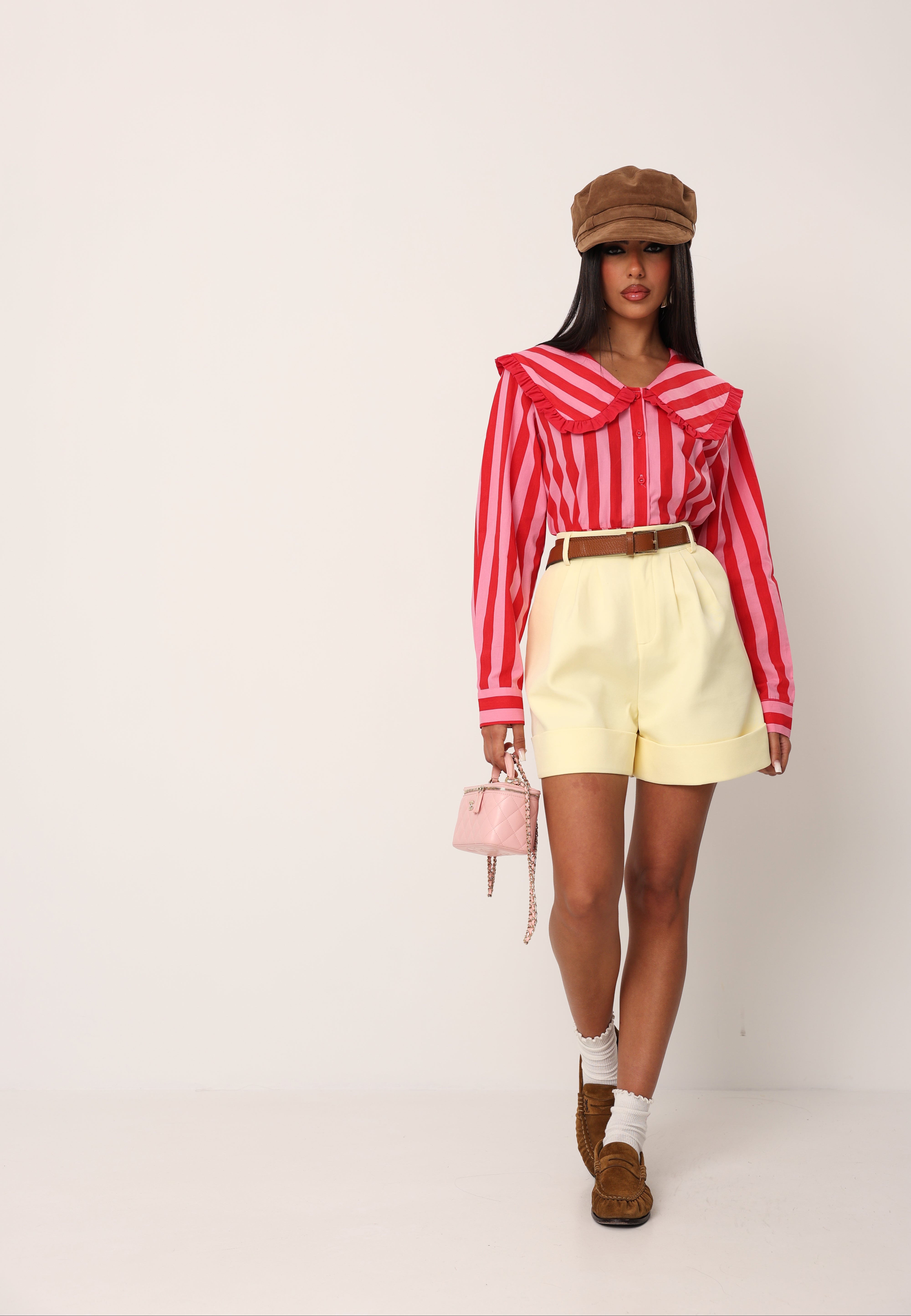CAMICIA RIGHE DANY ROSSA/ROSA