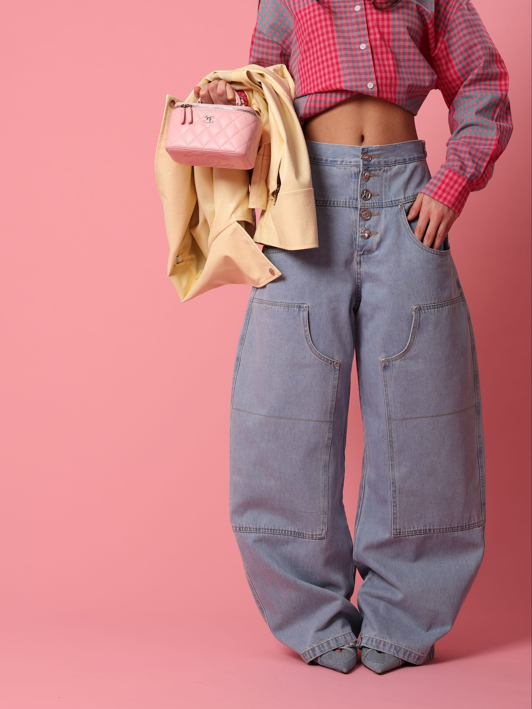 JEANS BOTTONCINI MINERVA DENIM CHIARO