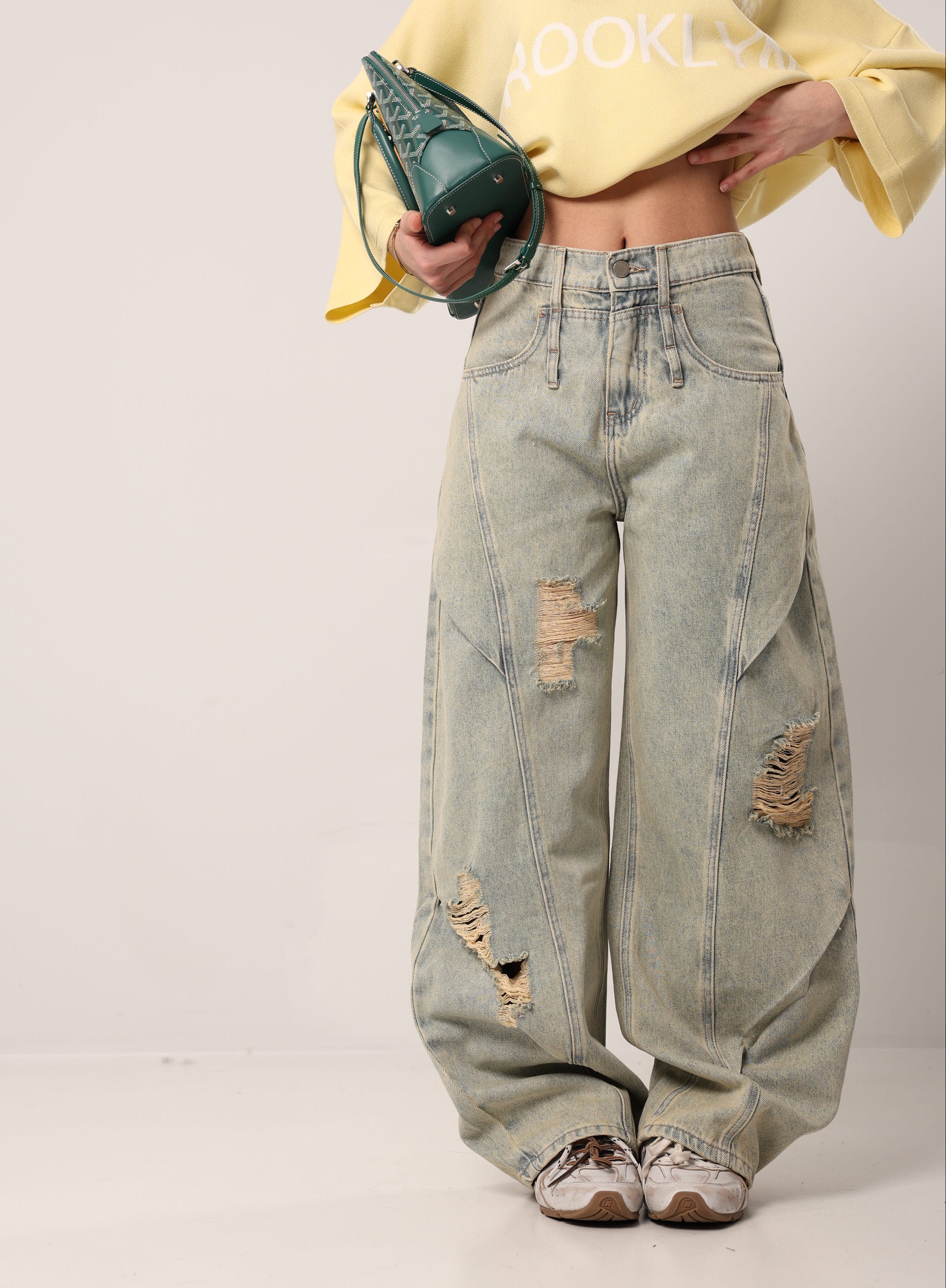 JEANS ROTTURE ENERGY SABBIATO