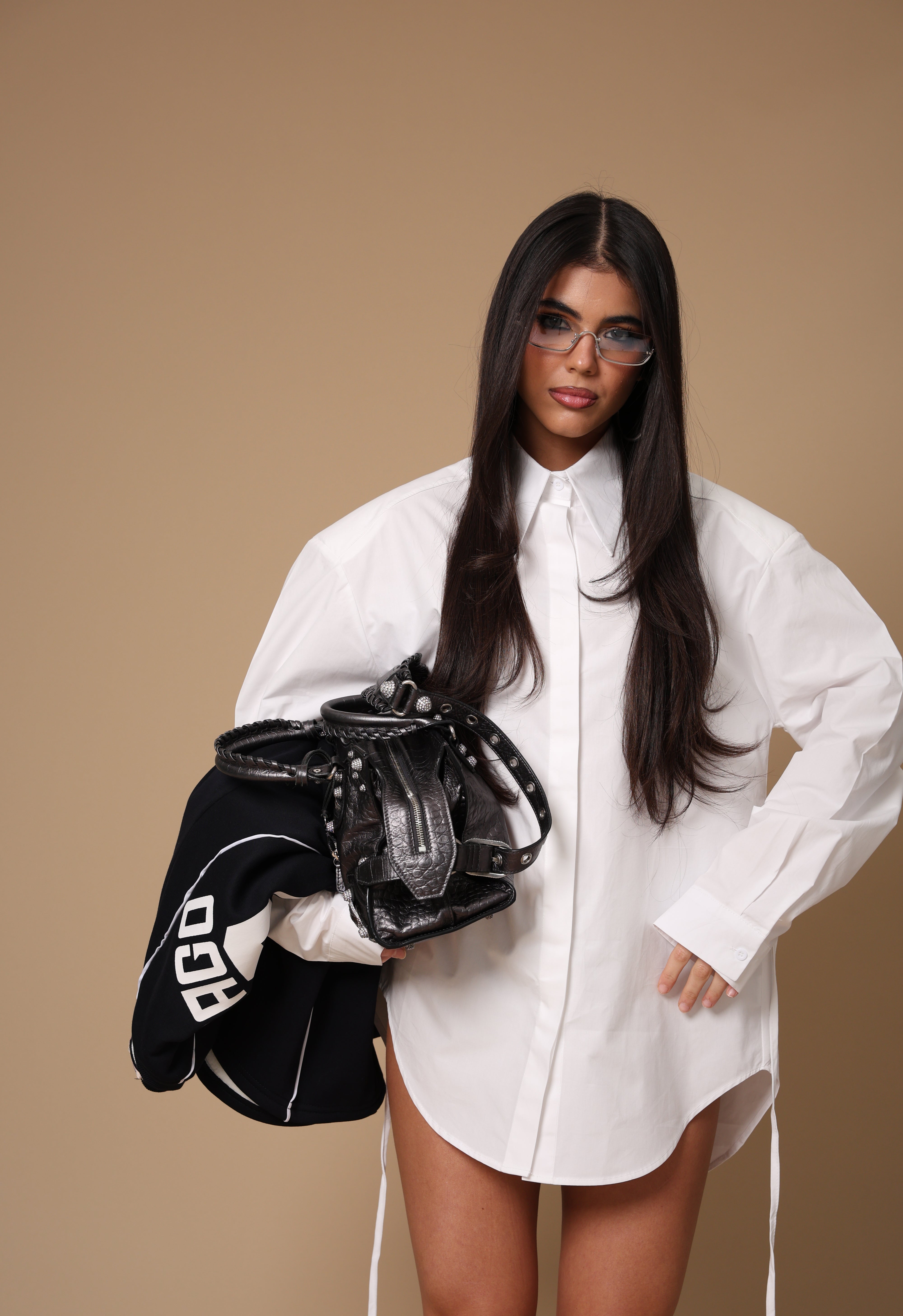 CAMICIA SPALLINE REBUS BIANCA