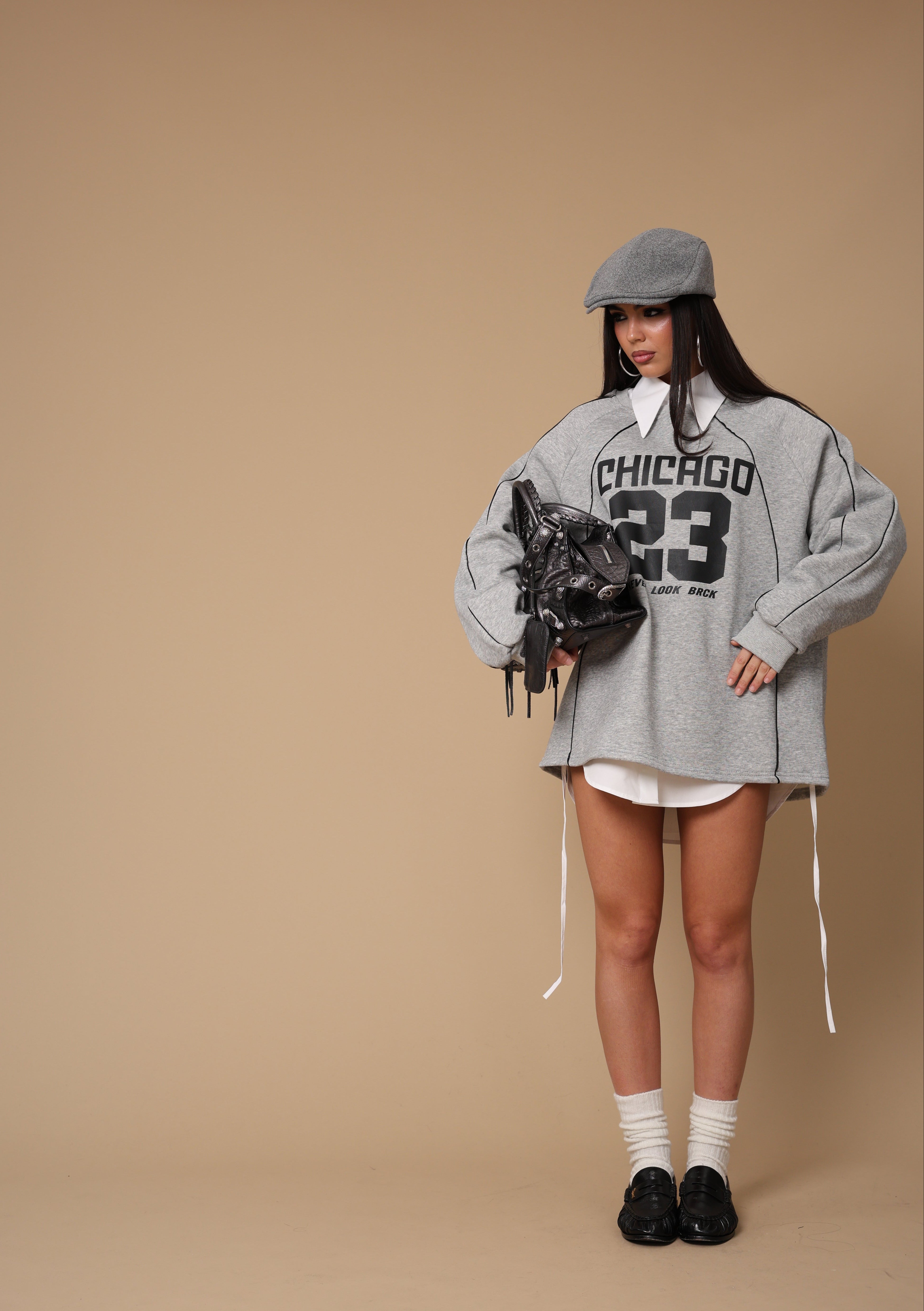 FELPA CHICAGO 23 GRIGIO