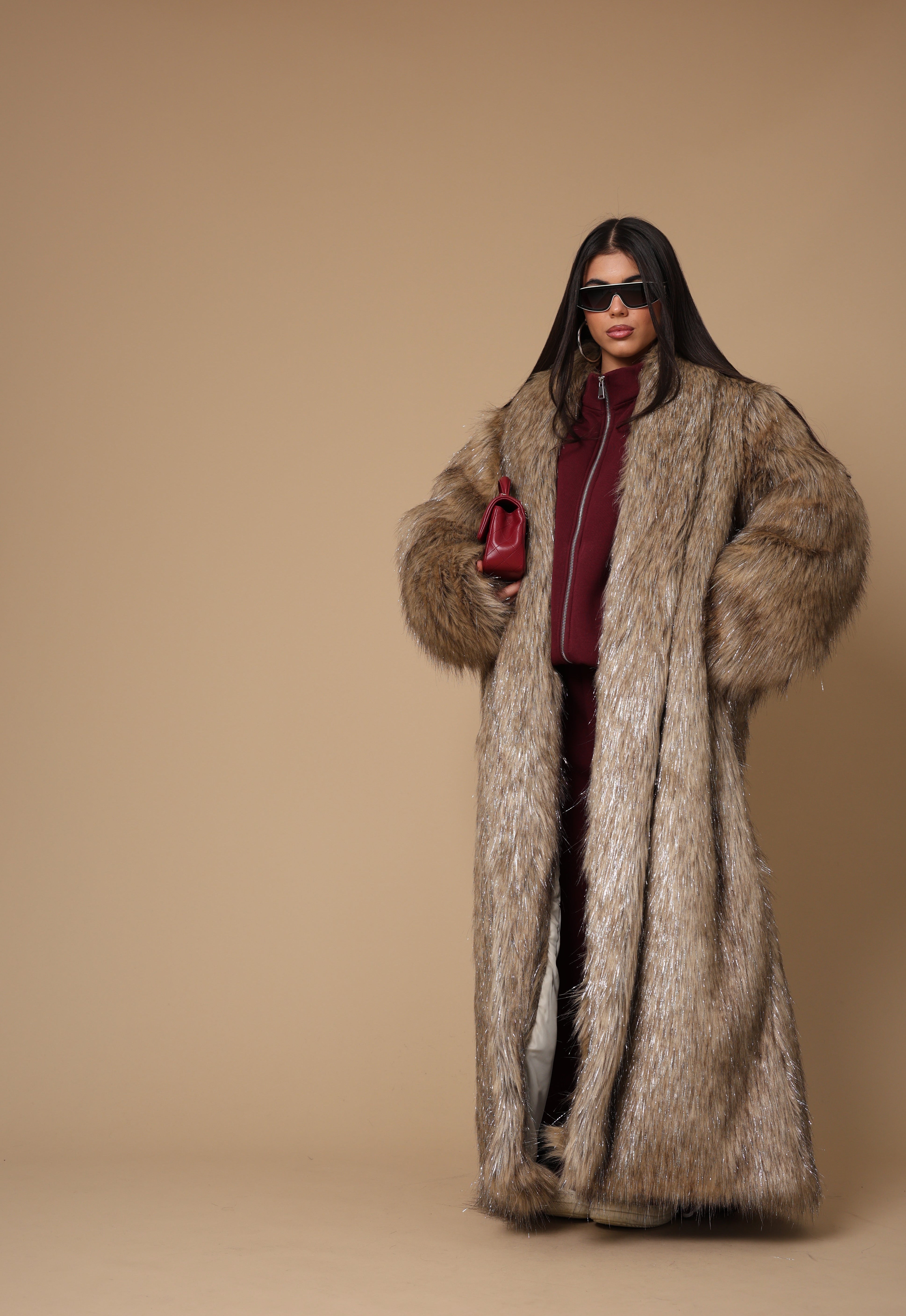 ECO-PELLICCIA MUSTANG BEIGE BY MARZIA MANGO