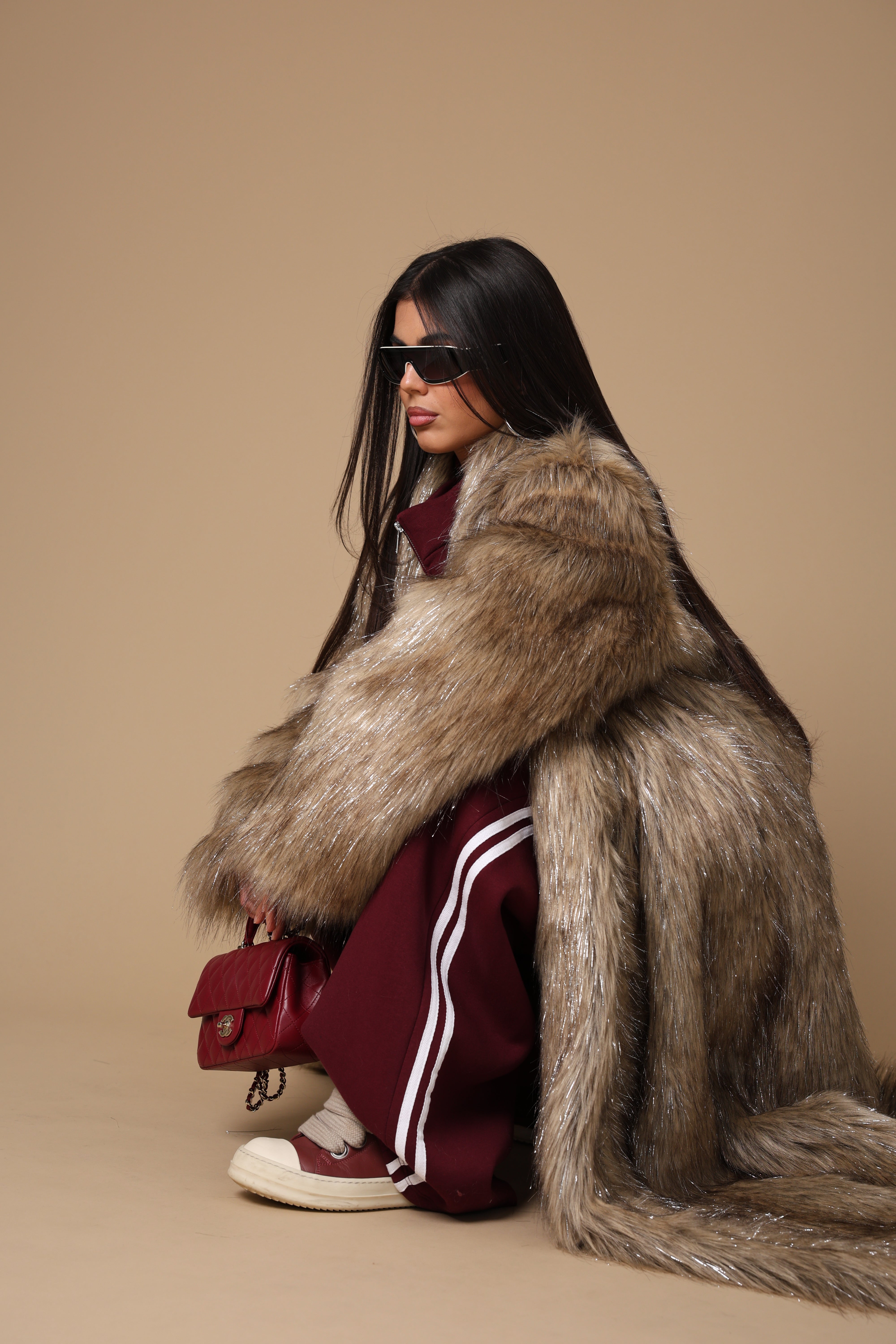 ECO-PELLICCIA MUSTANG BEIGE BY MARZIA MANGO