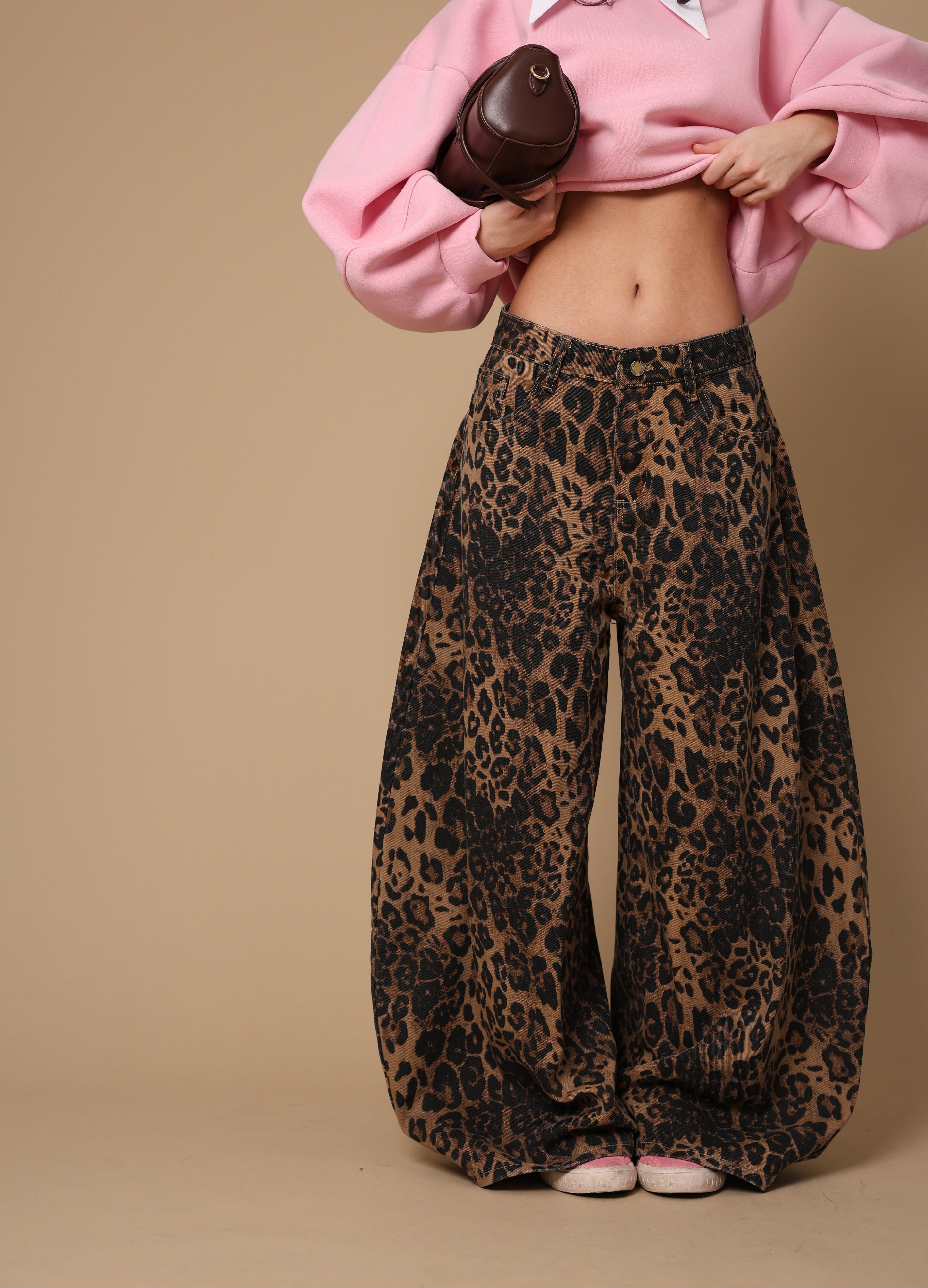 JEANS BALLOON DAFNE LEOPARDATO