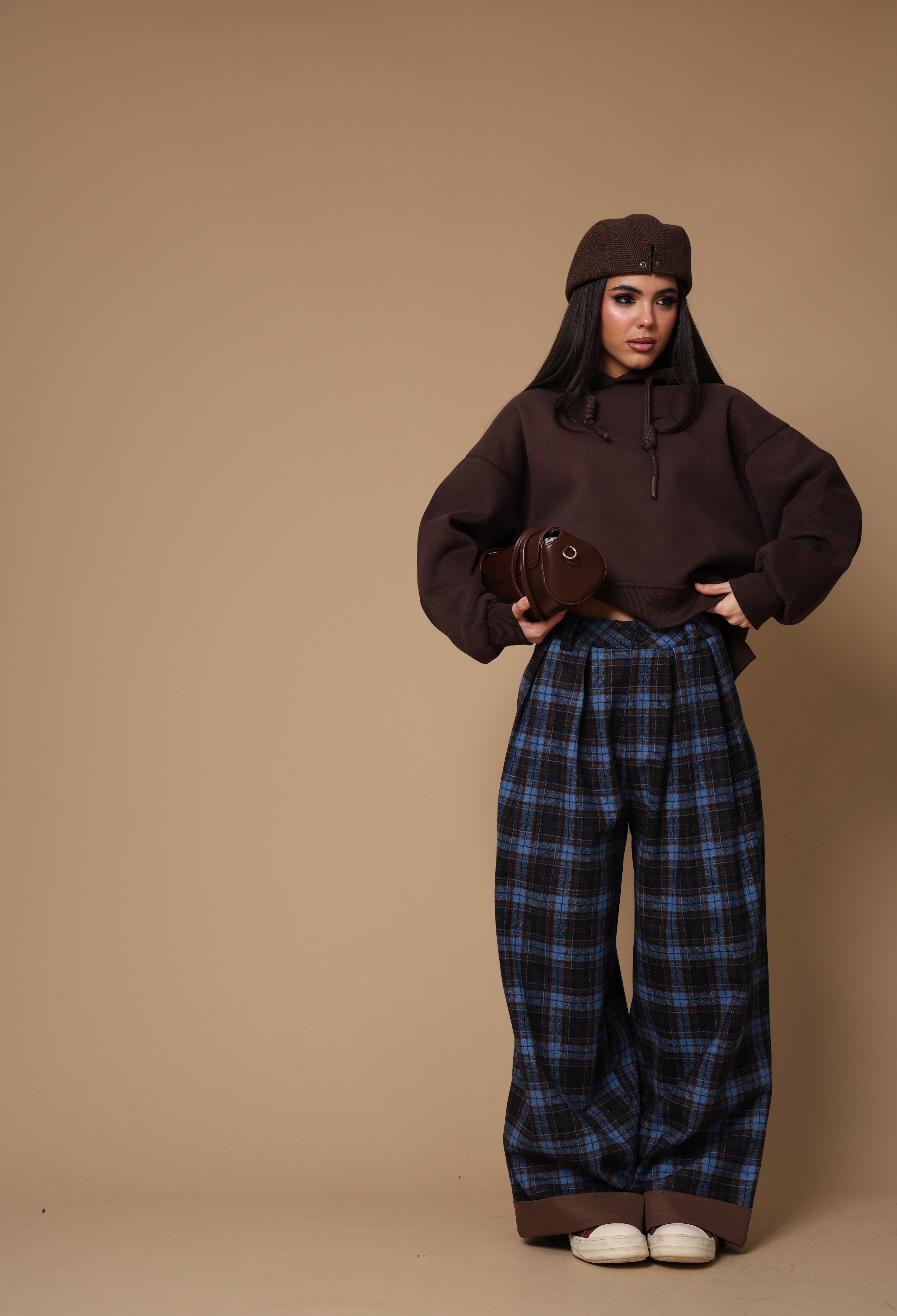 FELPA CAPPUCCIO KAMY MARRONE