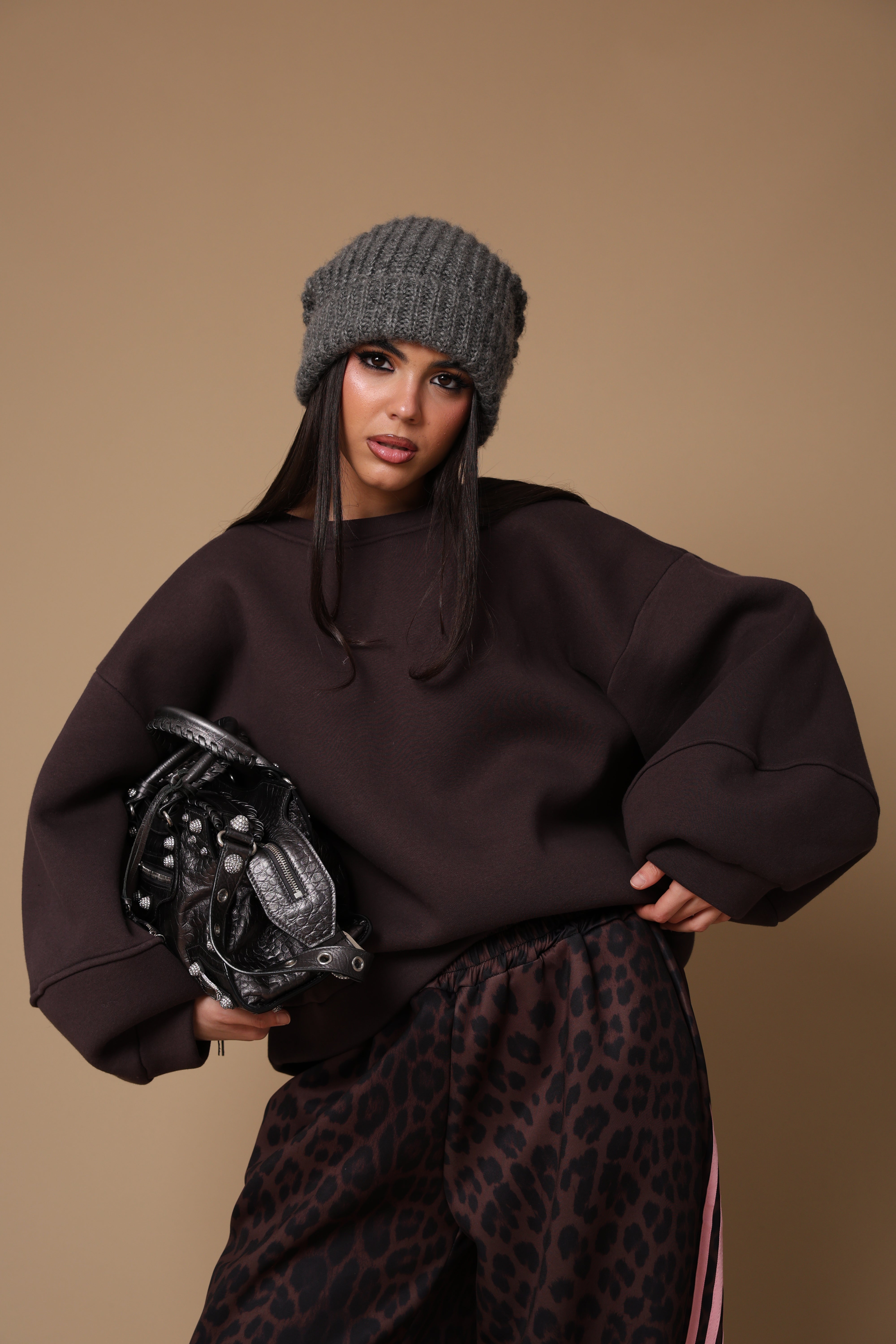 FELPA NEW YORK MARRONE