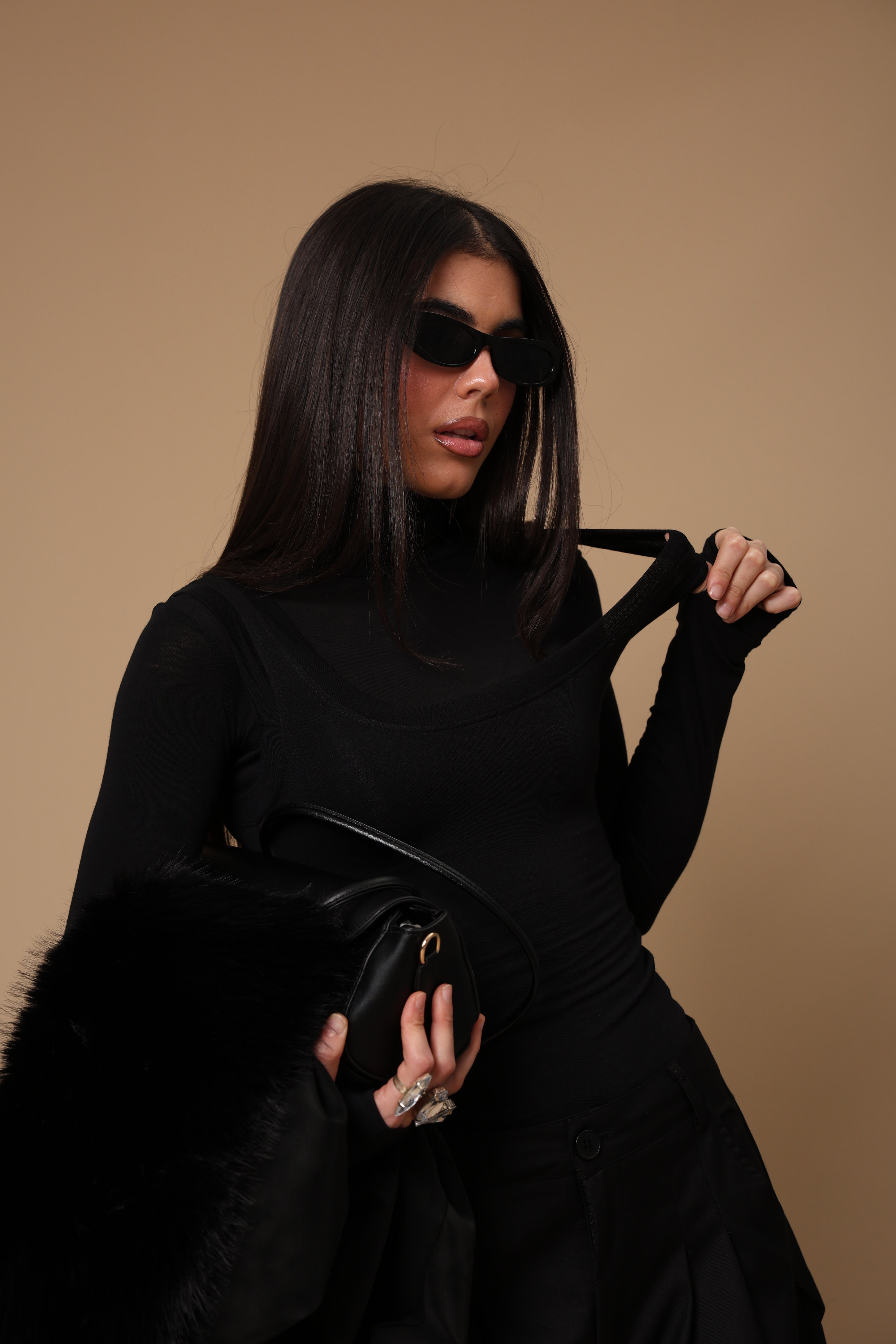 MAGLIA/CANOTTA CORINNE NERA BY MARZIA MANGO