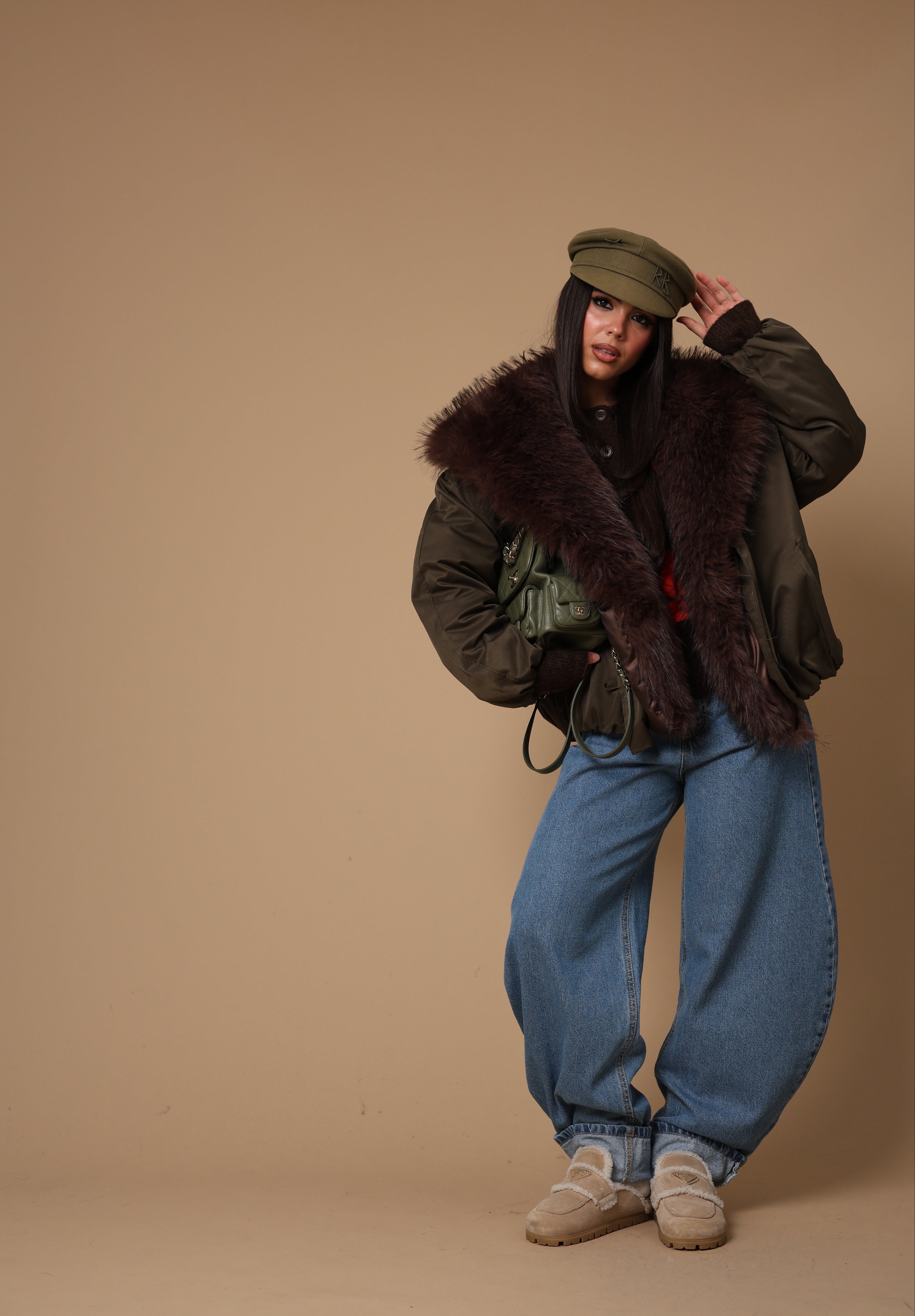 GIUBBINO MELINDA VERDE MILITARE