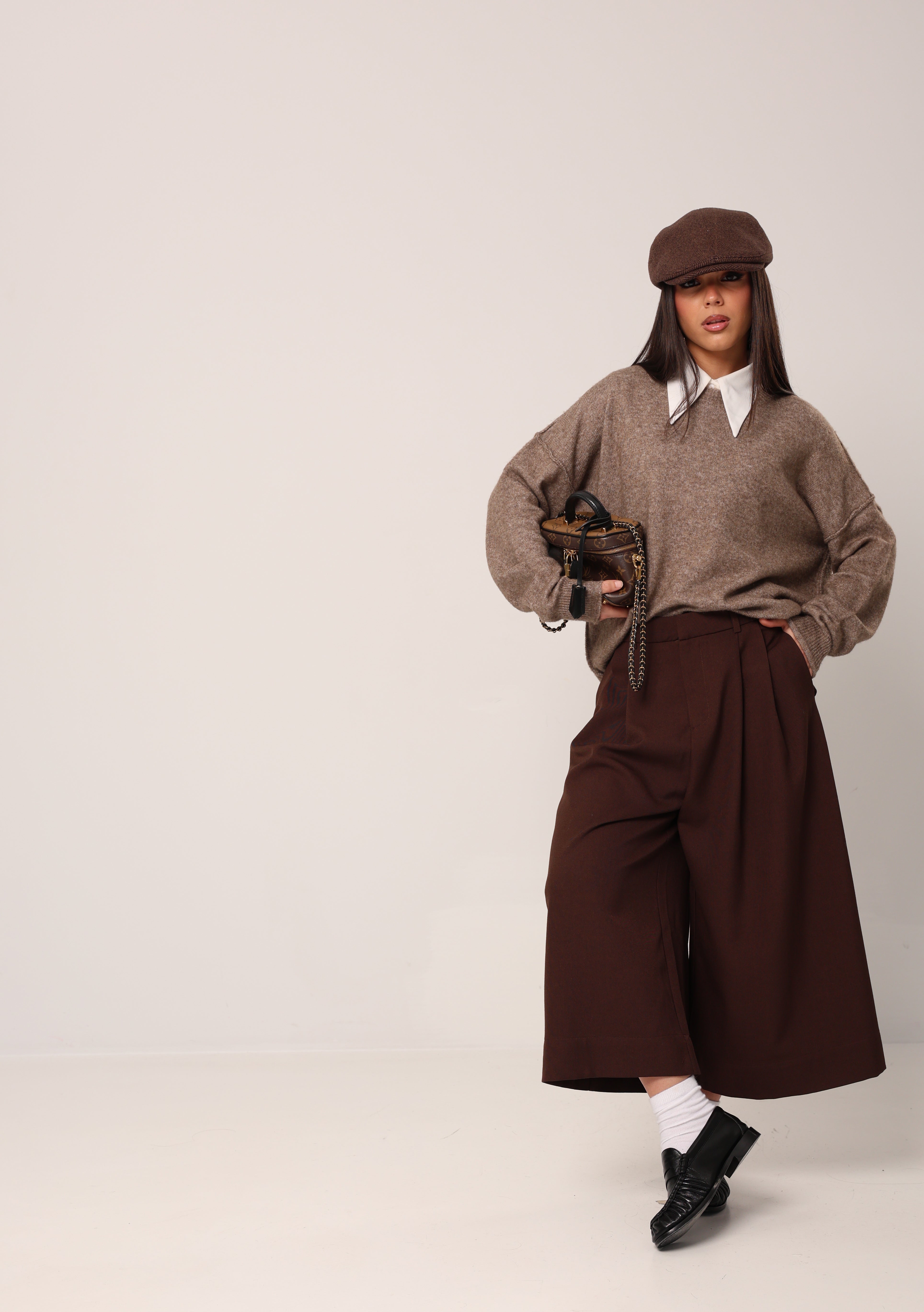 PANTALONI SONIA MARRONI