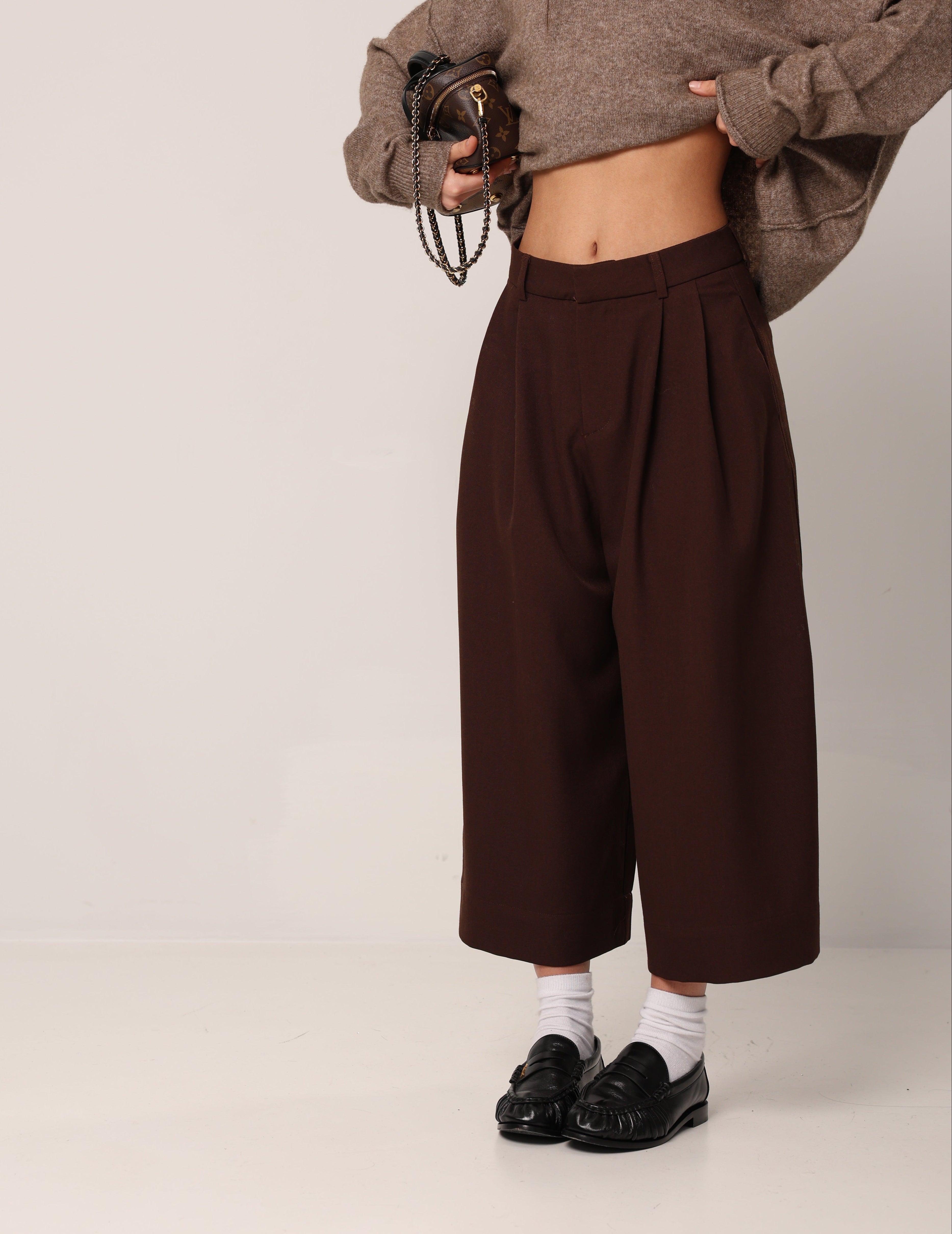 PANTALONI SONIA MARRONI