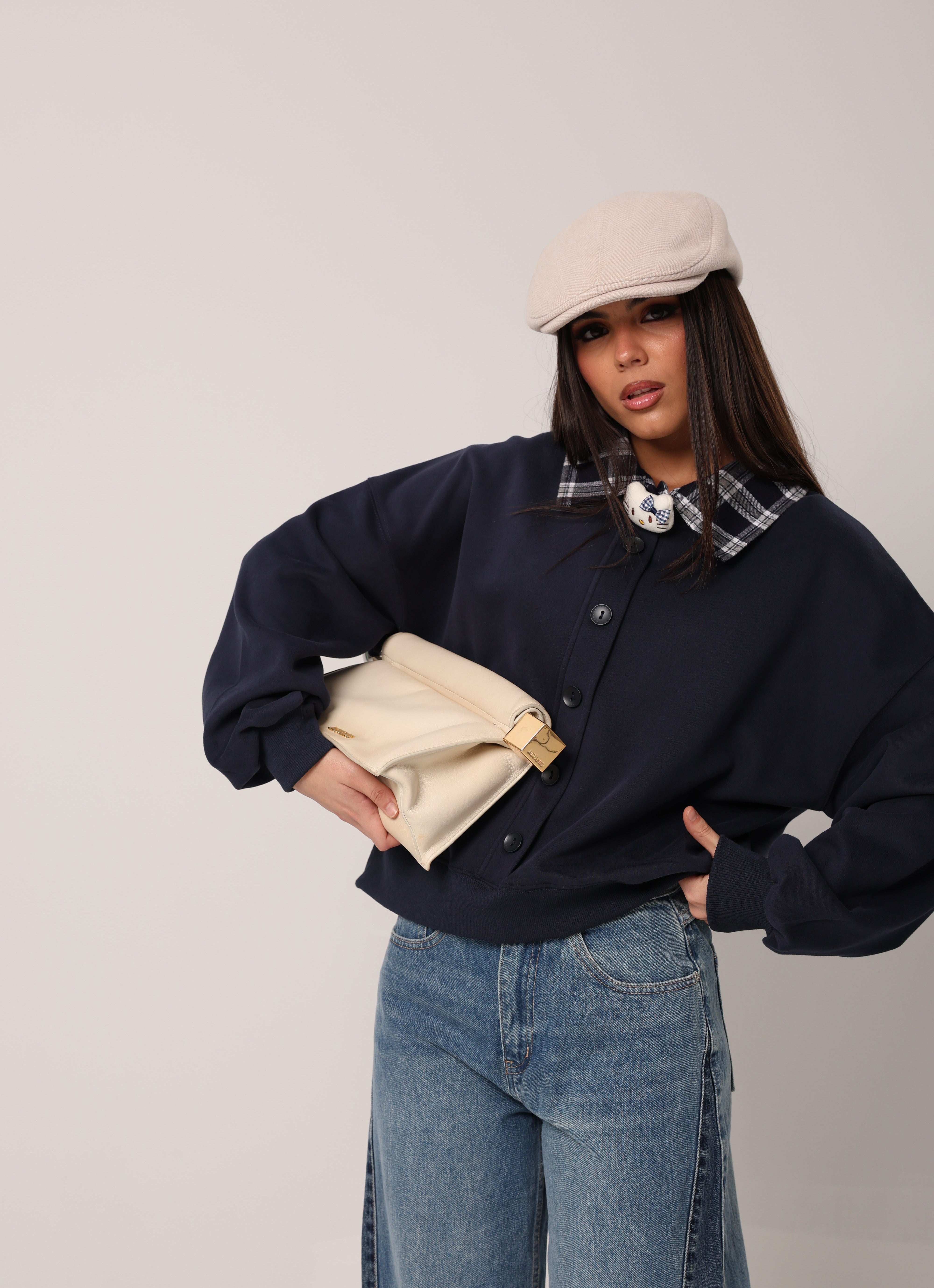 PULL HELLO KITTY BLU SCURO