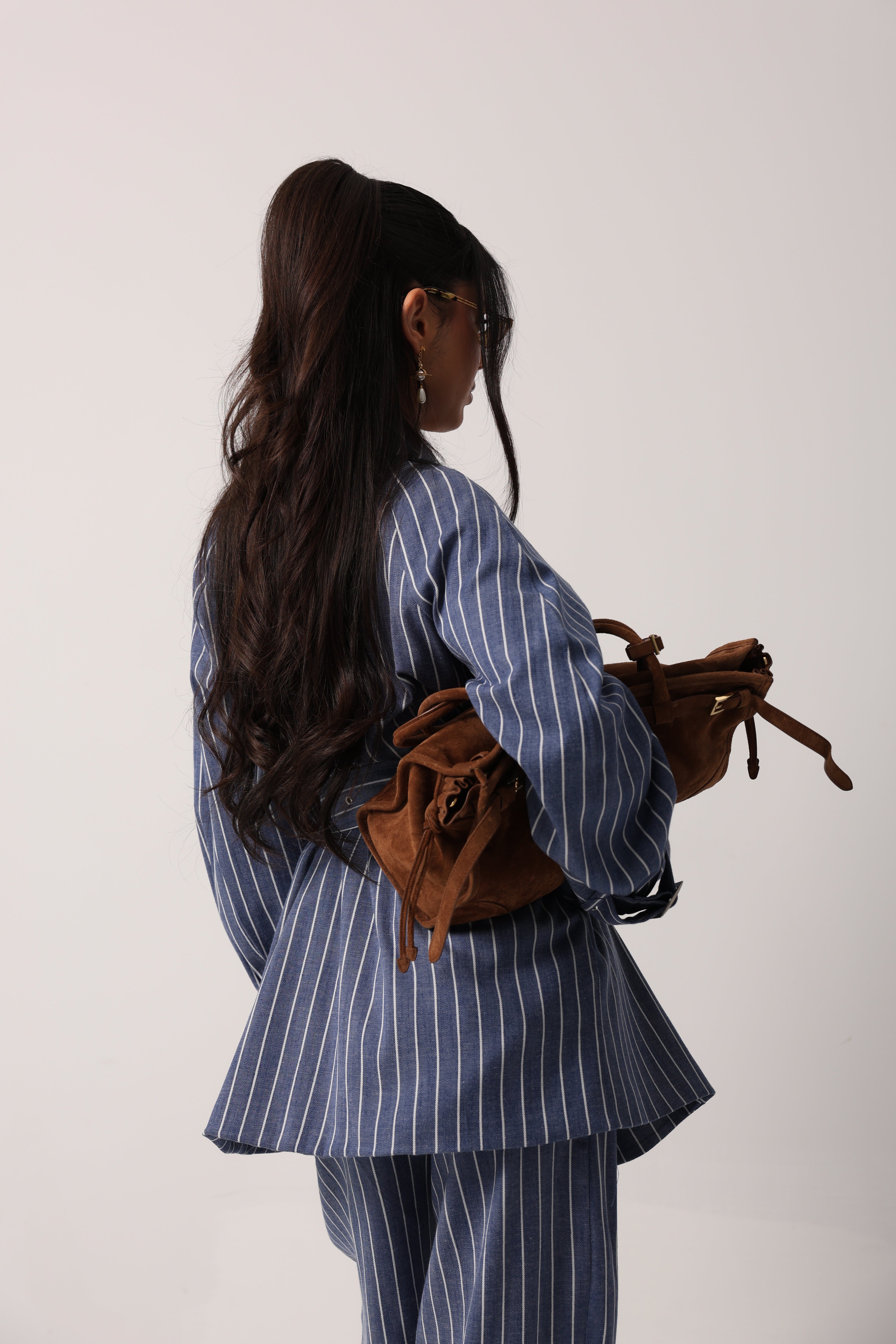 GIACCA GESSATA HAPPINING DENIM BLU BY LUMINA