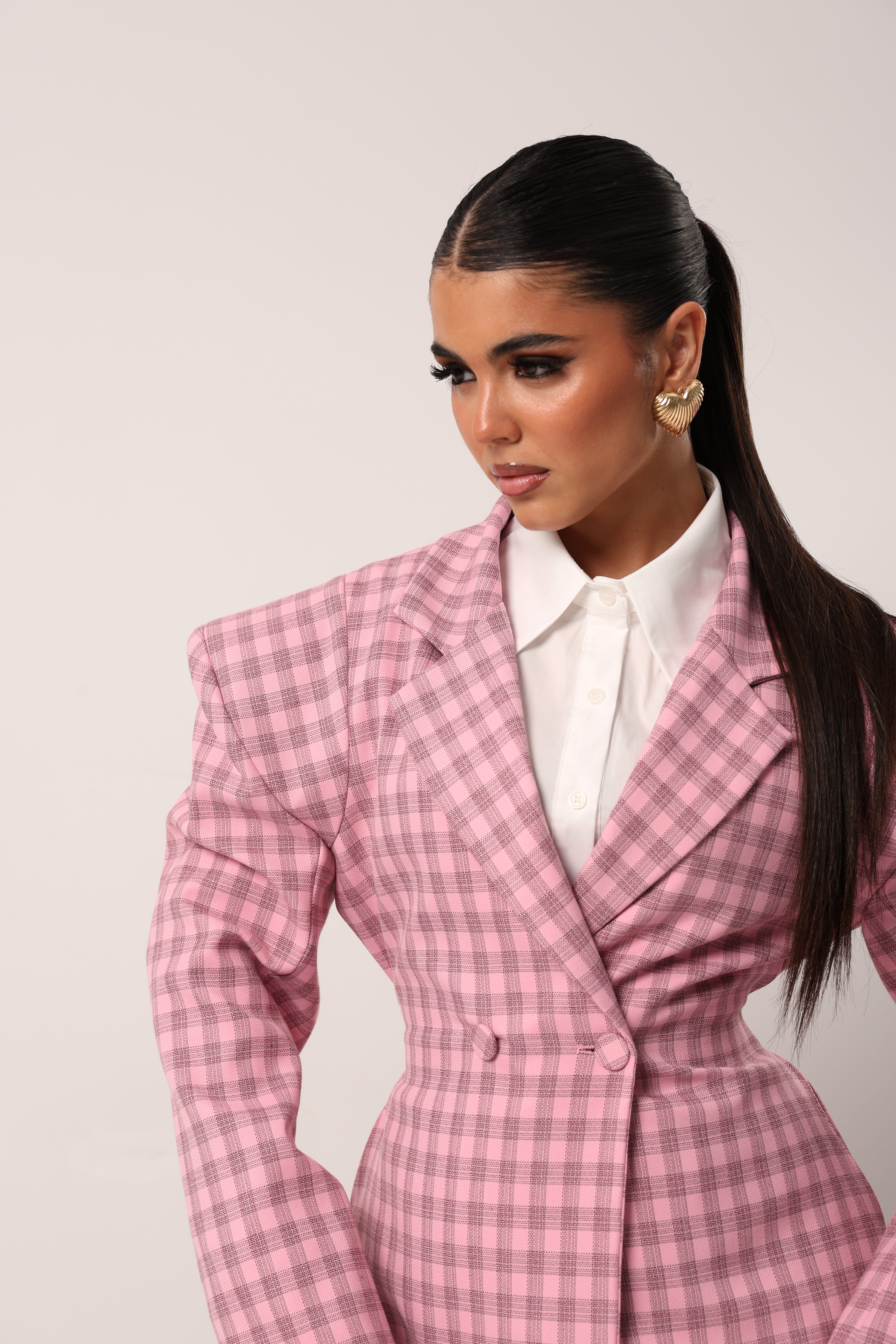 BLAZER QUADRETTI SHILA ROSA