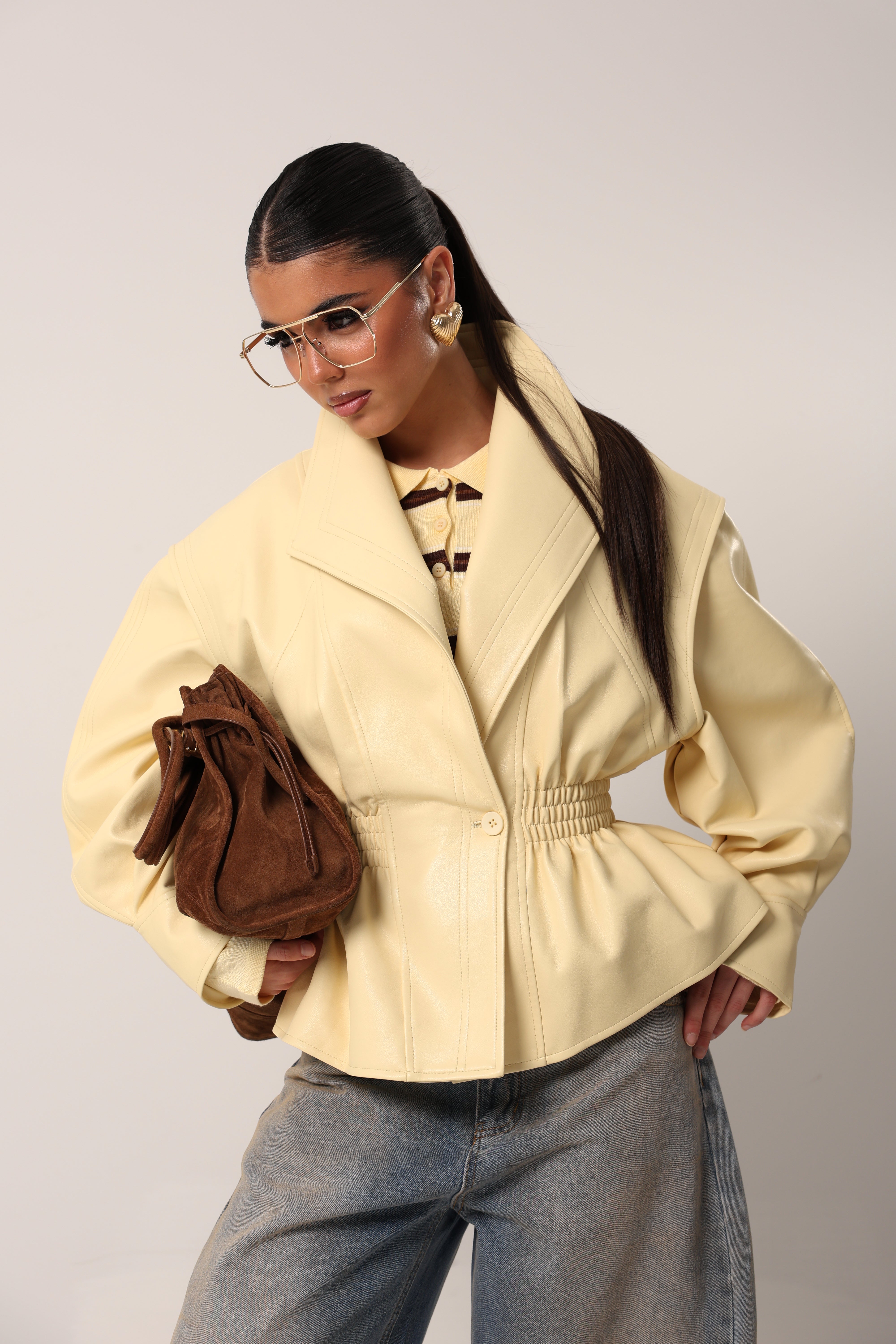 GIUBBINO ECOPELLE AXEL GIALLO