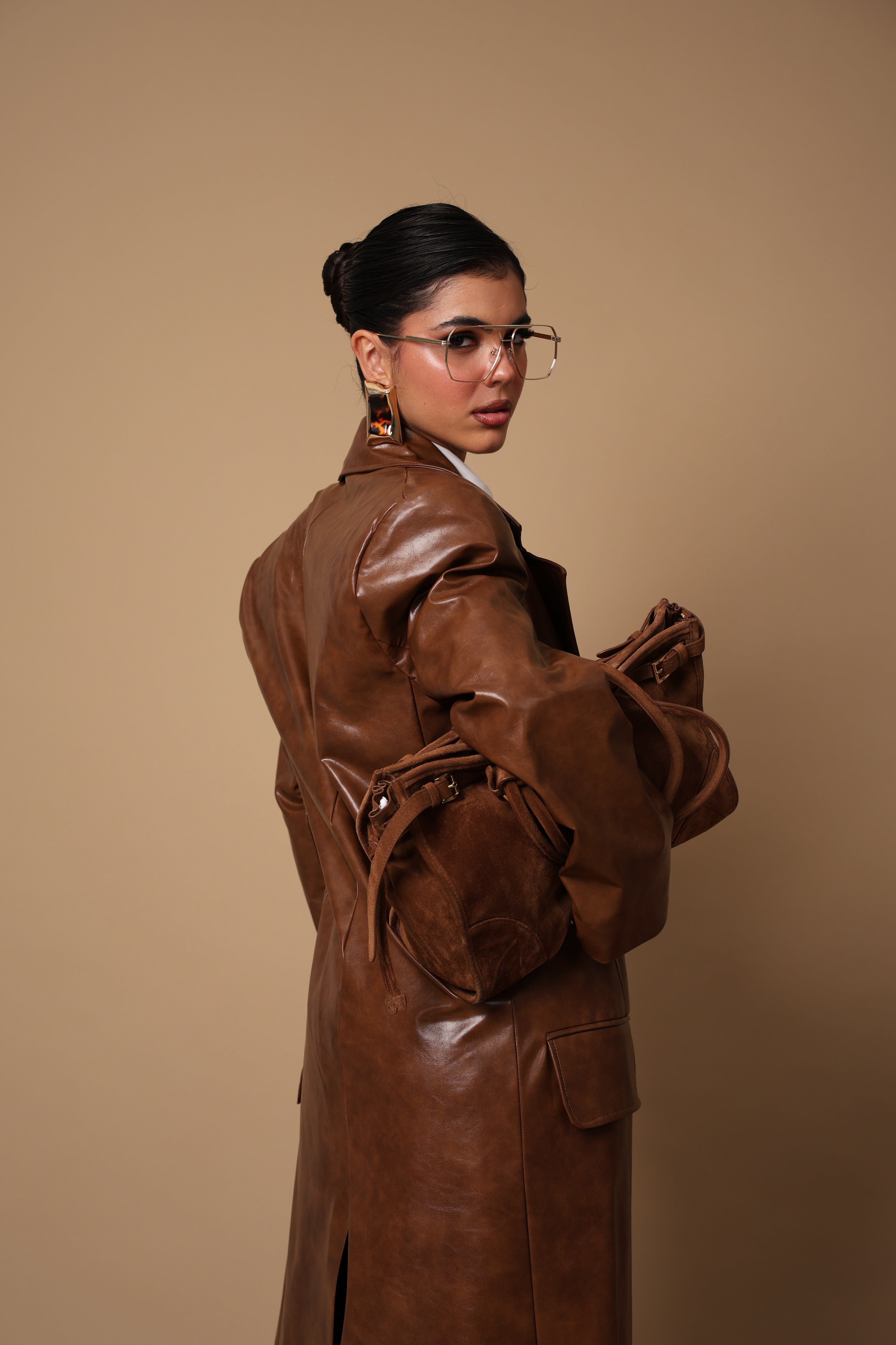 CAPPOTTO ECOPELLE "CARO BABBO" MARRONE BY MARZIA MANGO