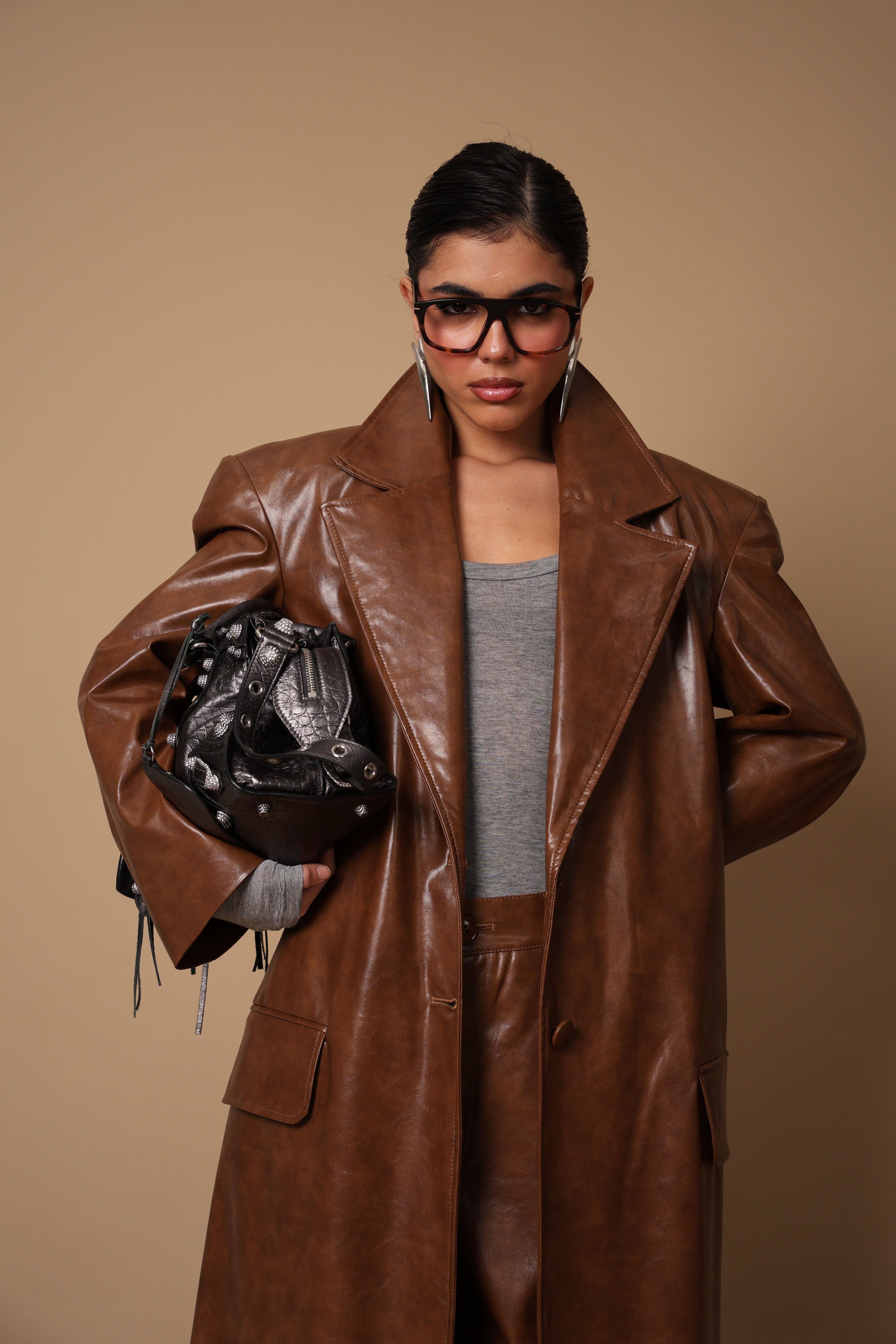 CAPPOTTO ECOPELLE "CARO BABBO" MARRONE BY MARZIA MANGO