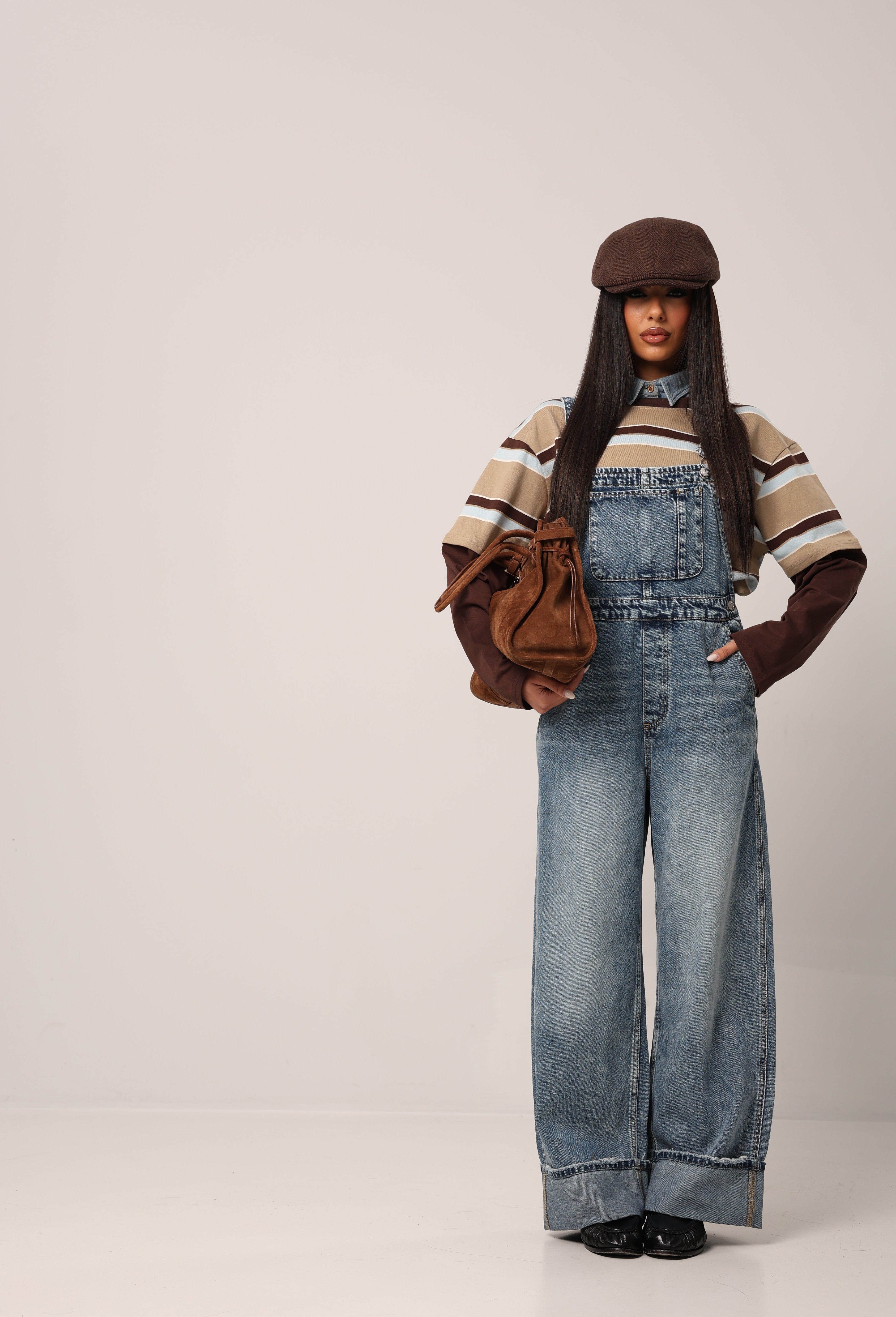 SALOPETTE PIEGONE SIMON DENIM BLUE