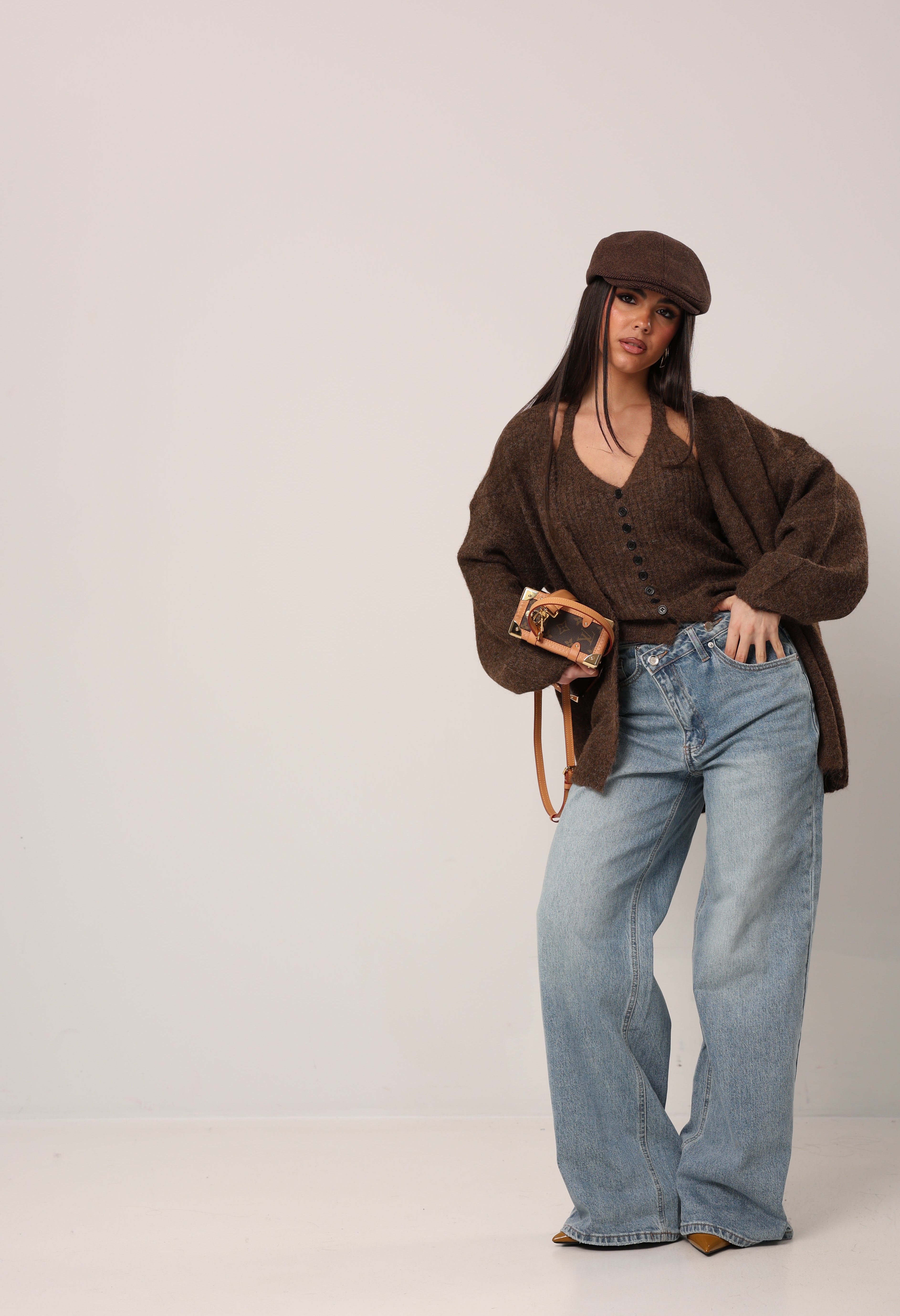 TWIN-SET MUSA MARRONE