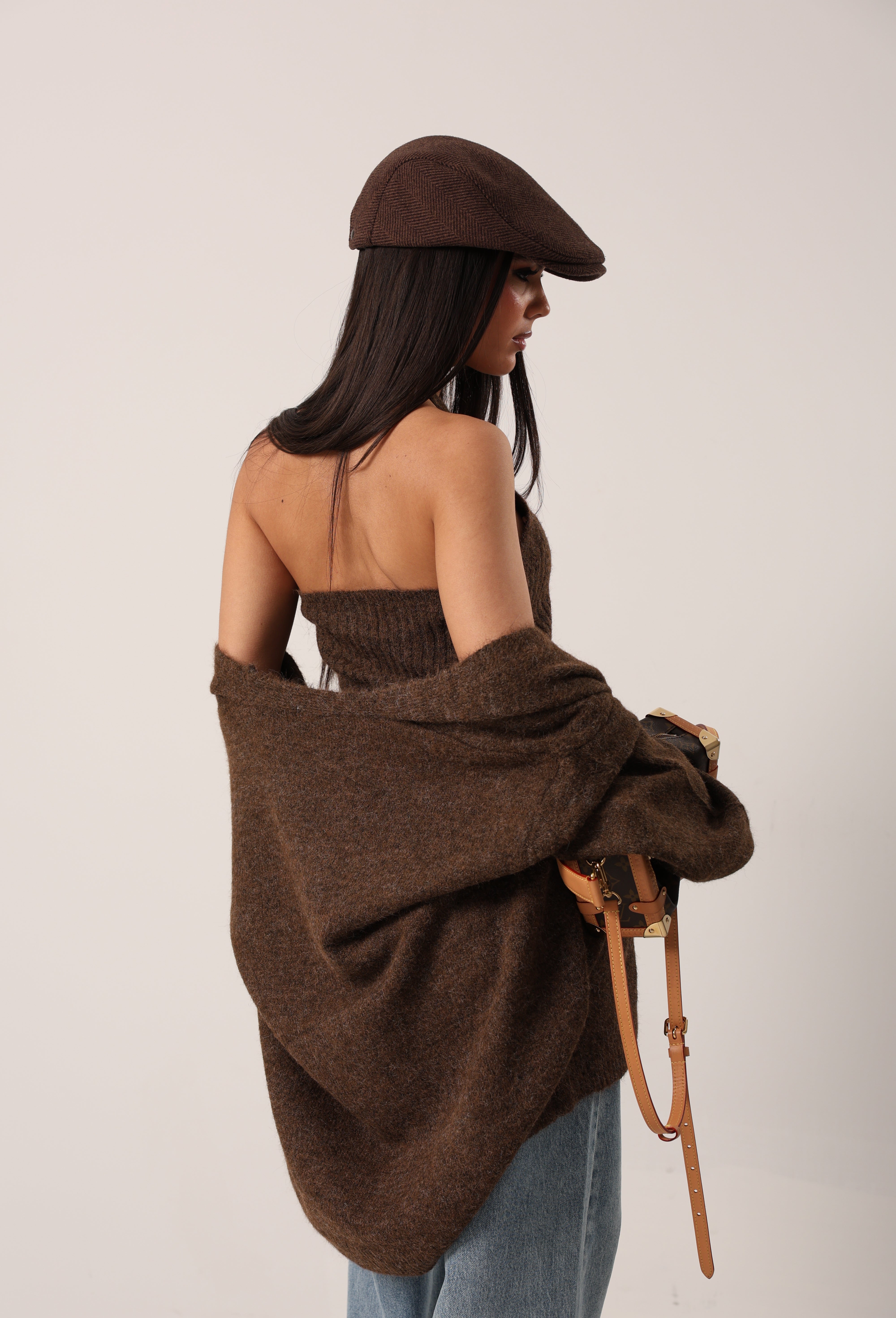 TWIN-SET MUSA MARRONE