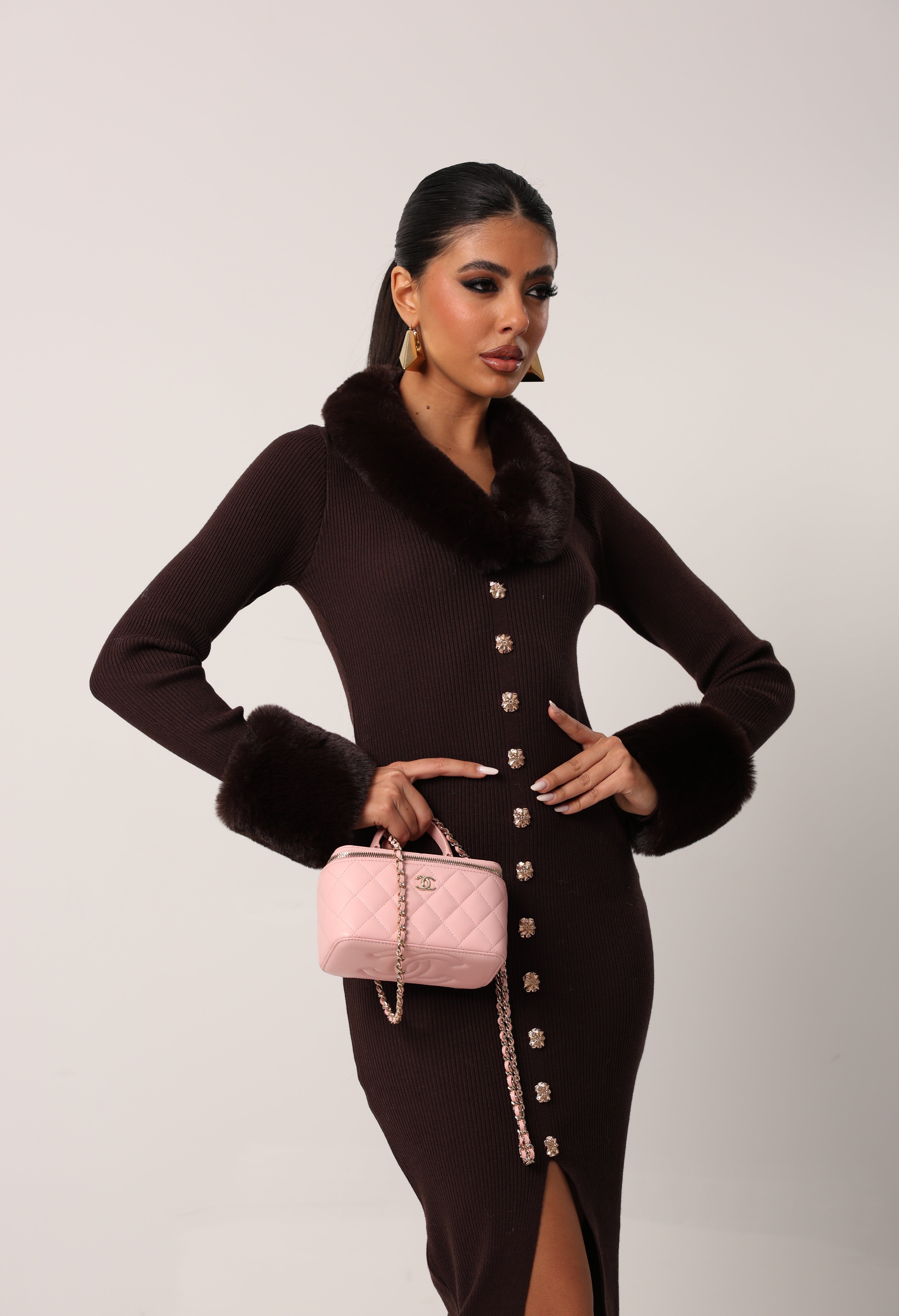 VESTITO COSTINE IMPERIAL MARRONE