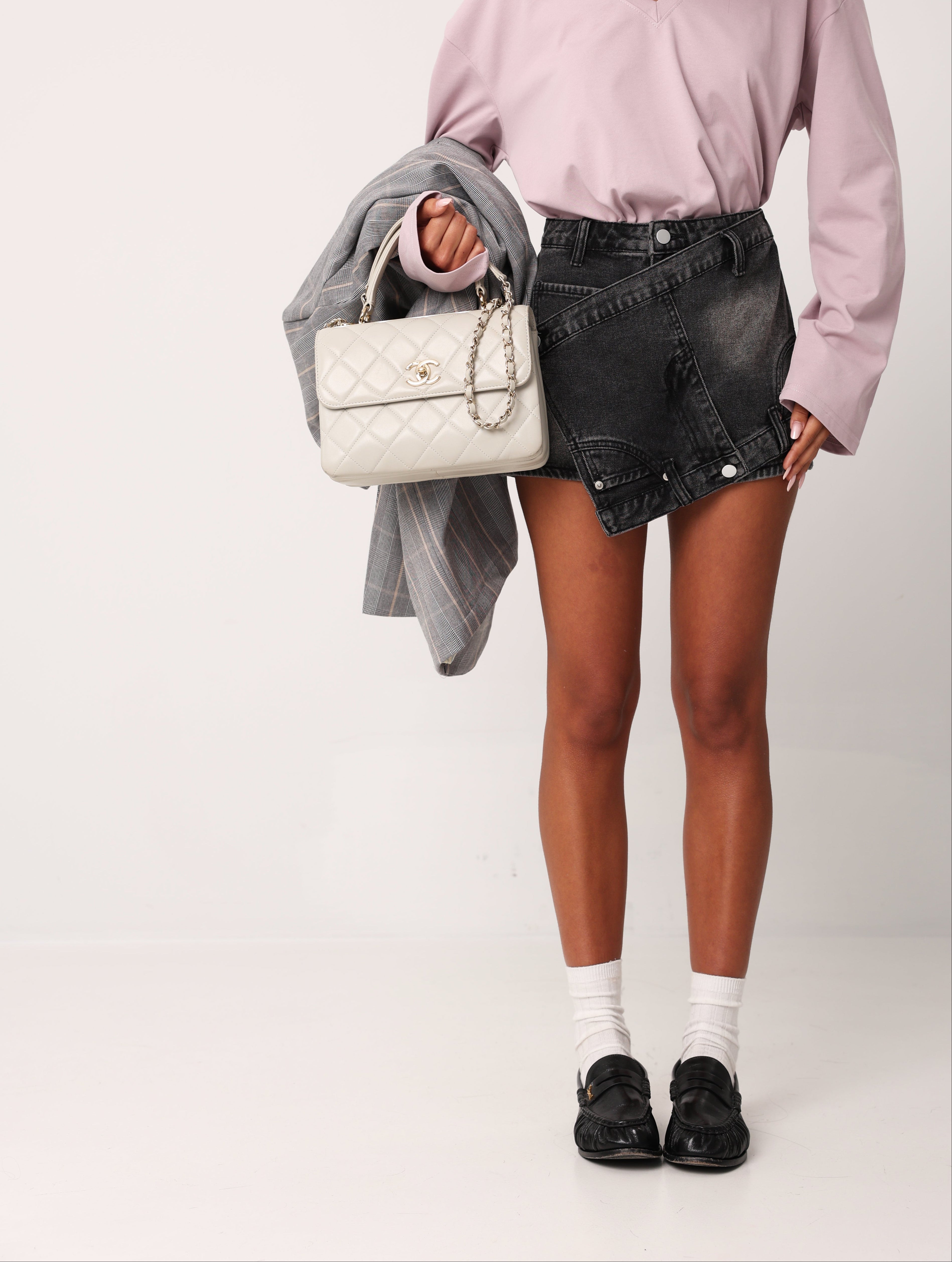 PANTAGONNA KAMELIE DENIM NERO