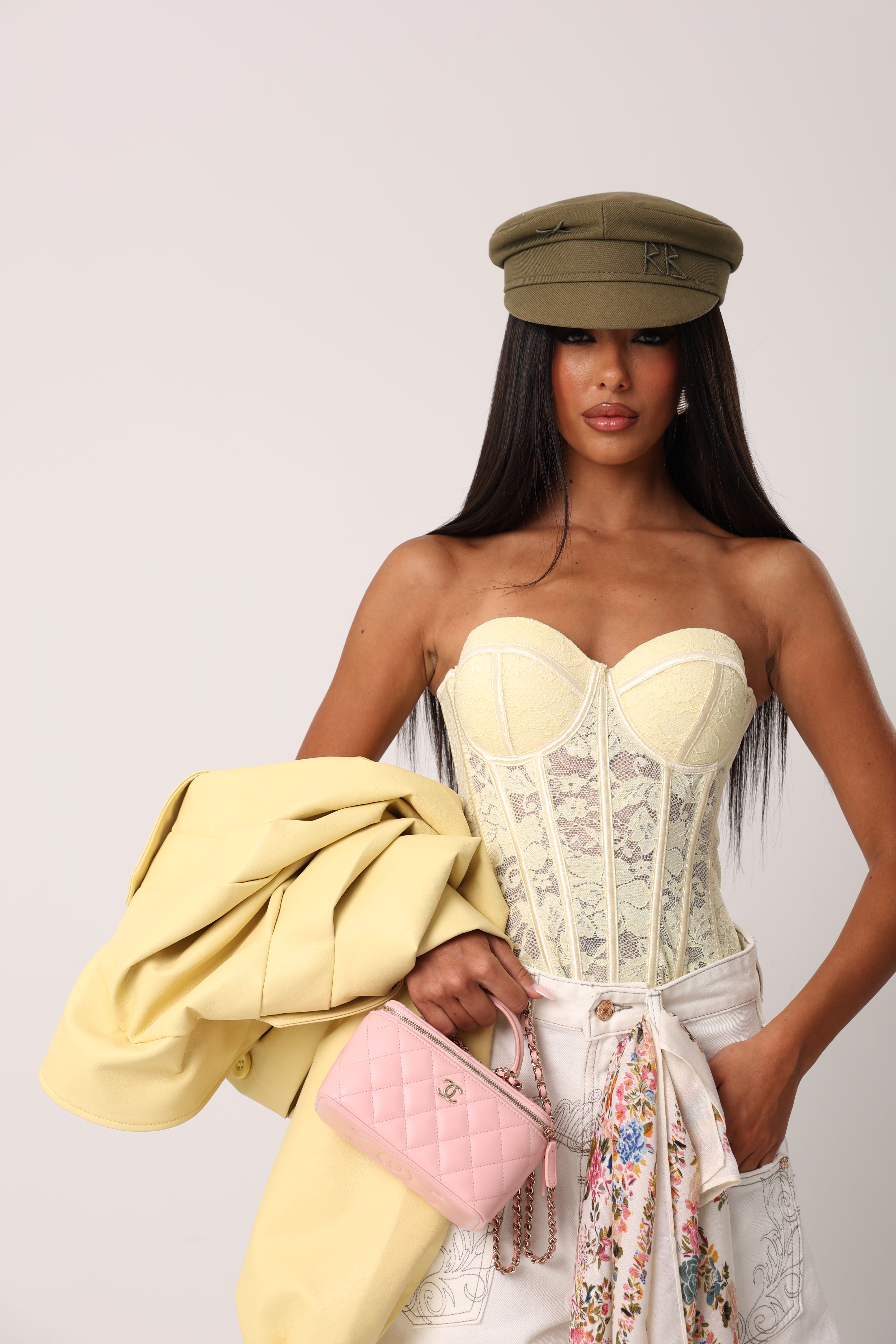 CORSETTO PIZZO SPRING GIALLO