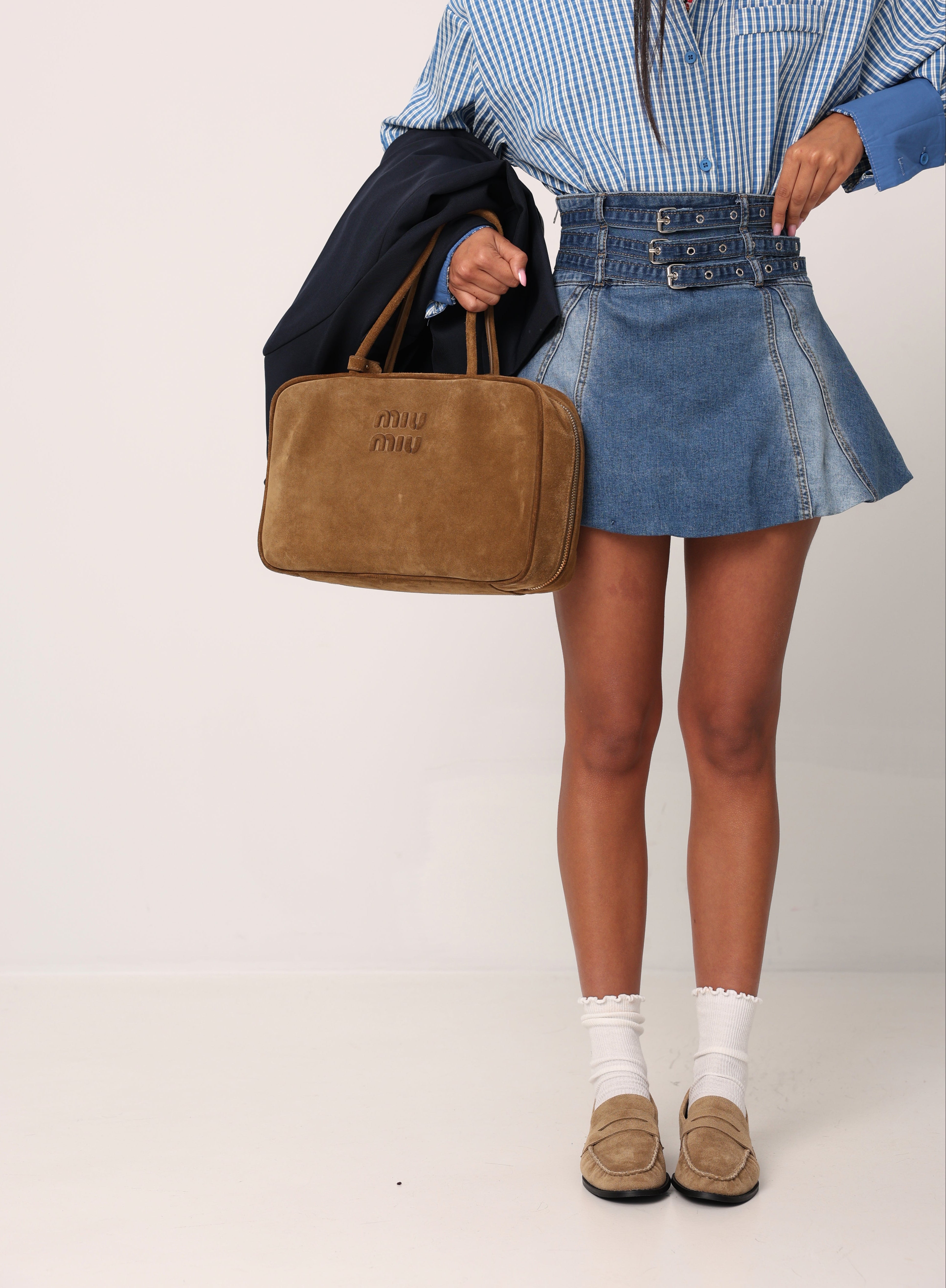 PANTAGONNA AYSHA DENIM + CINTURE