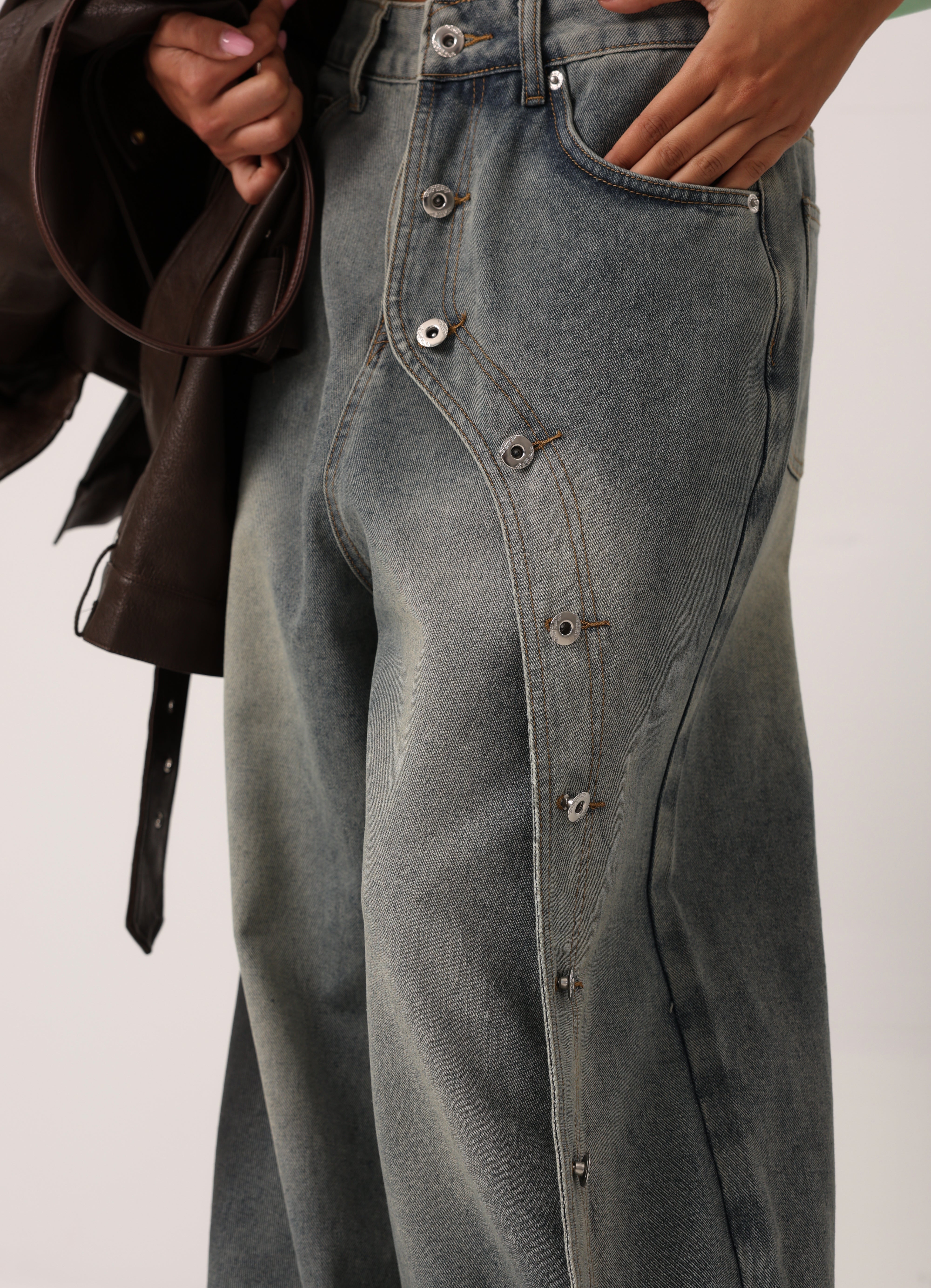 JEANS BOTTONI AMALIA SLAVATO