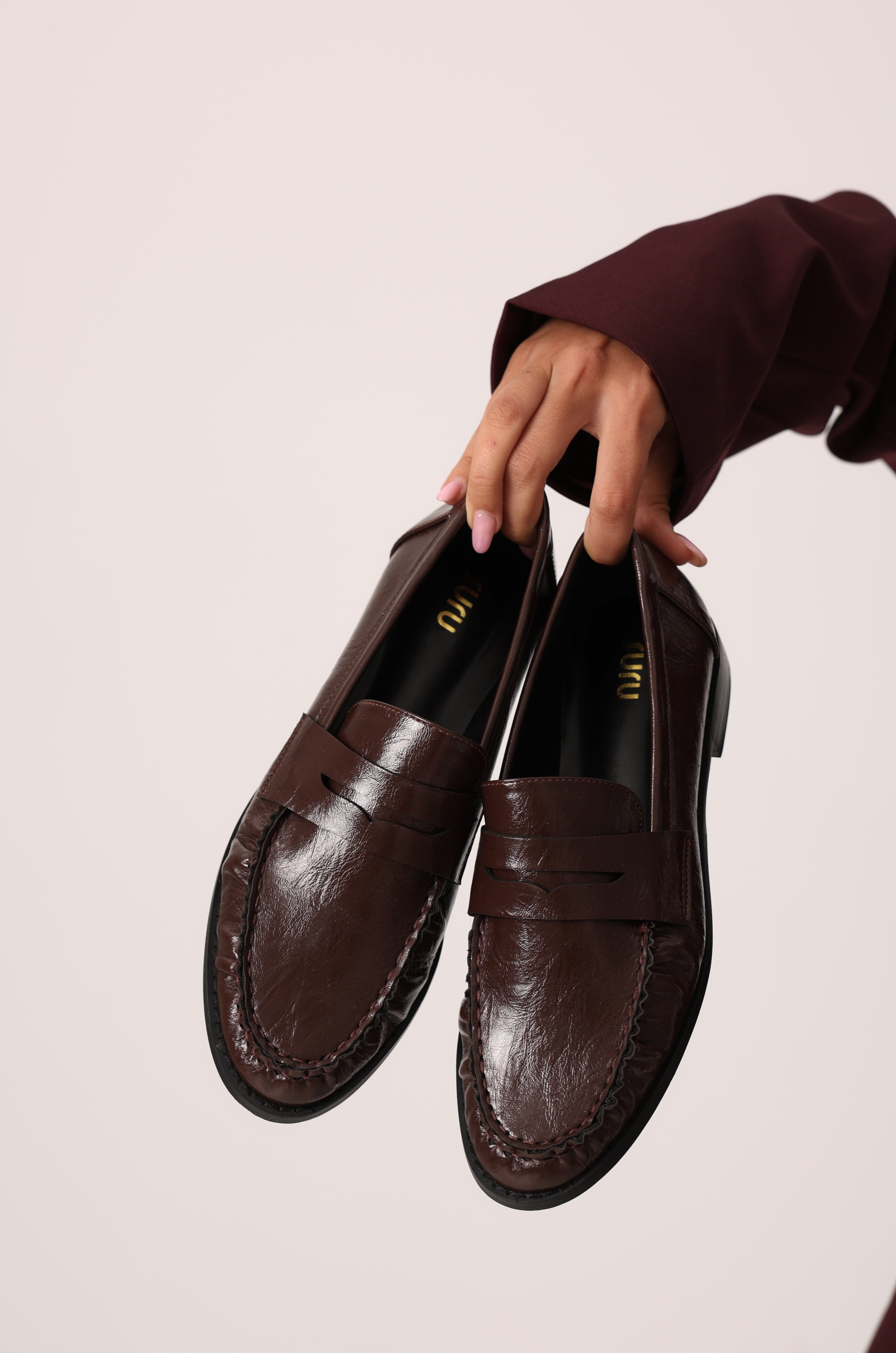 MOCASSINI ECOPELLE ADEL MARRONI