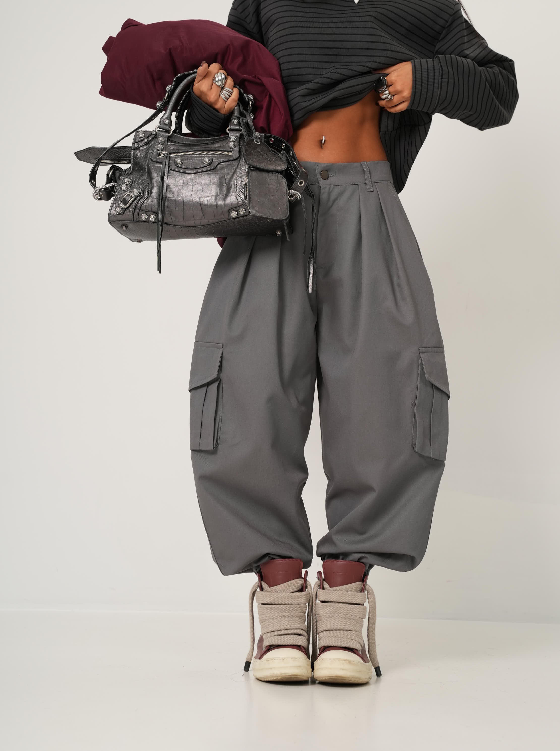 Cargo Drake grigi by Marzia Mango