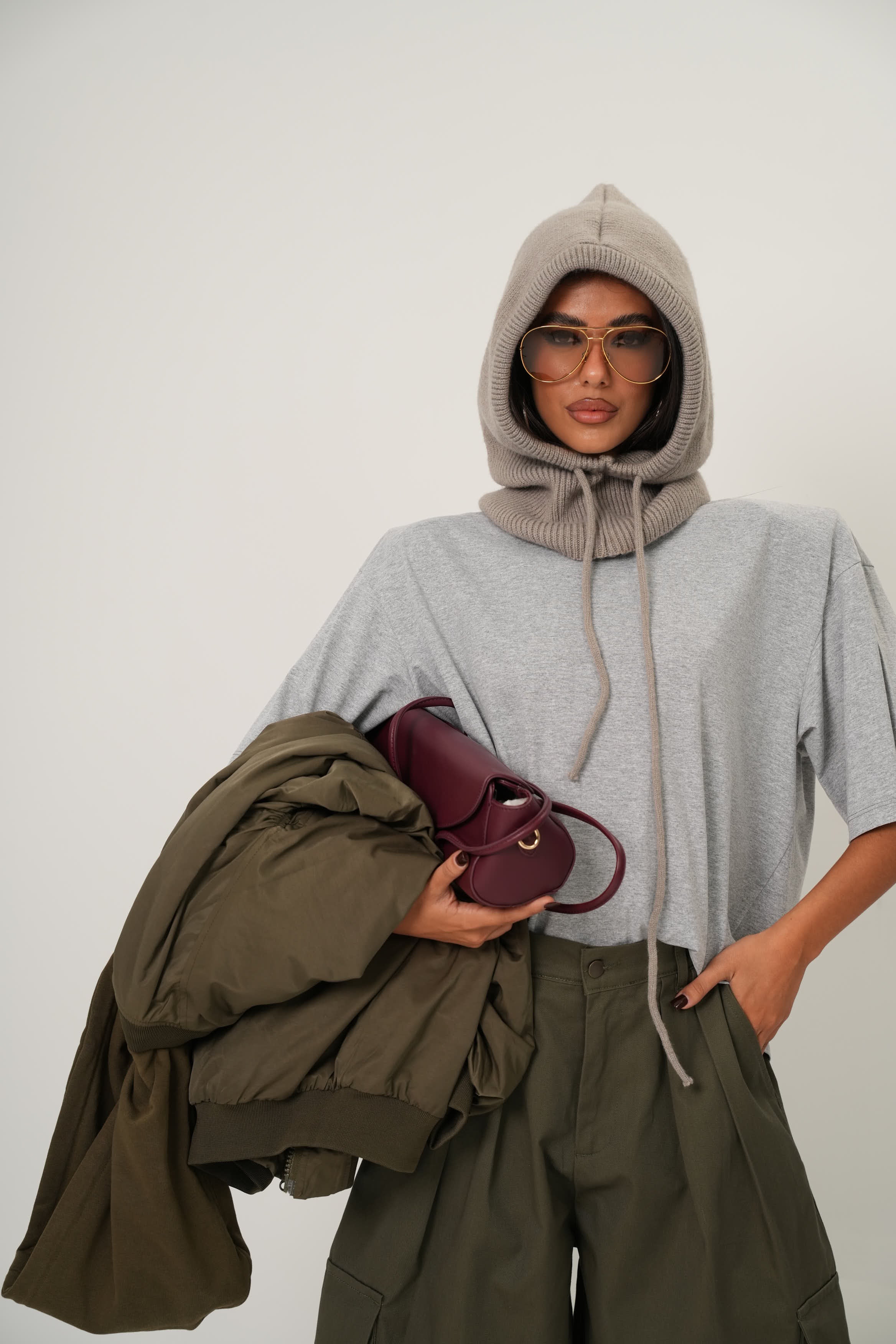 T-SHIRT SPALLINE GRIGIO CHIARO BY MARZIA MANGO