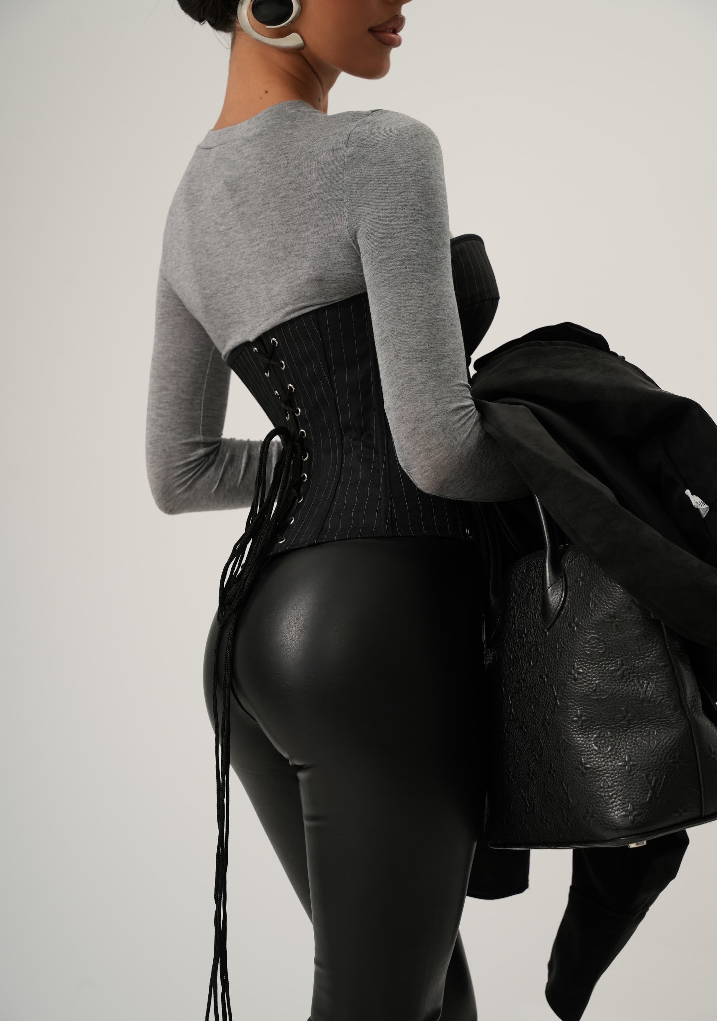 CORPETTO GESSATO ESTELA NERO