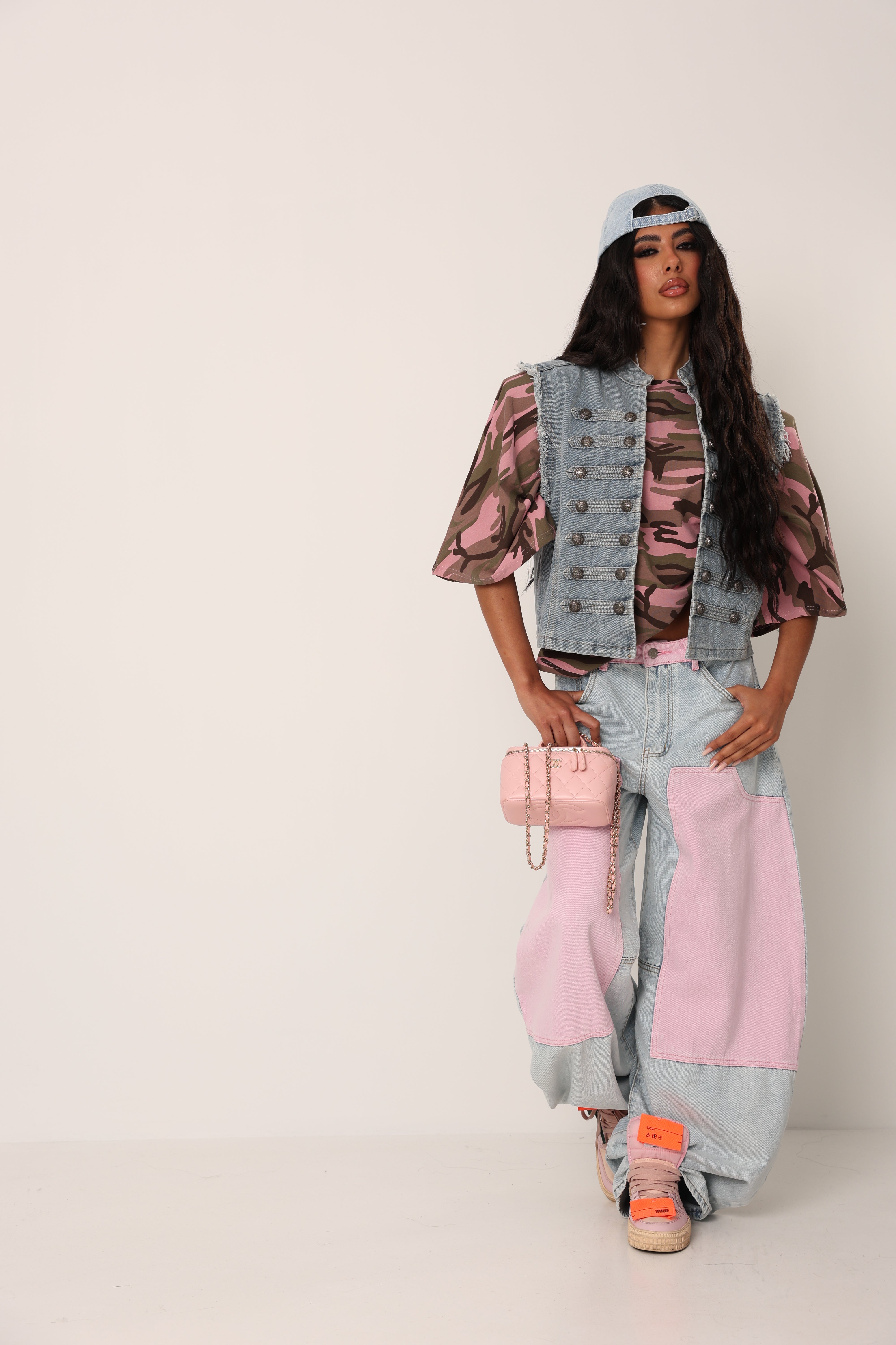 GILET BOTTONI EVELYN DENIM CHIARO