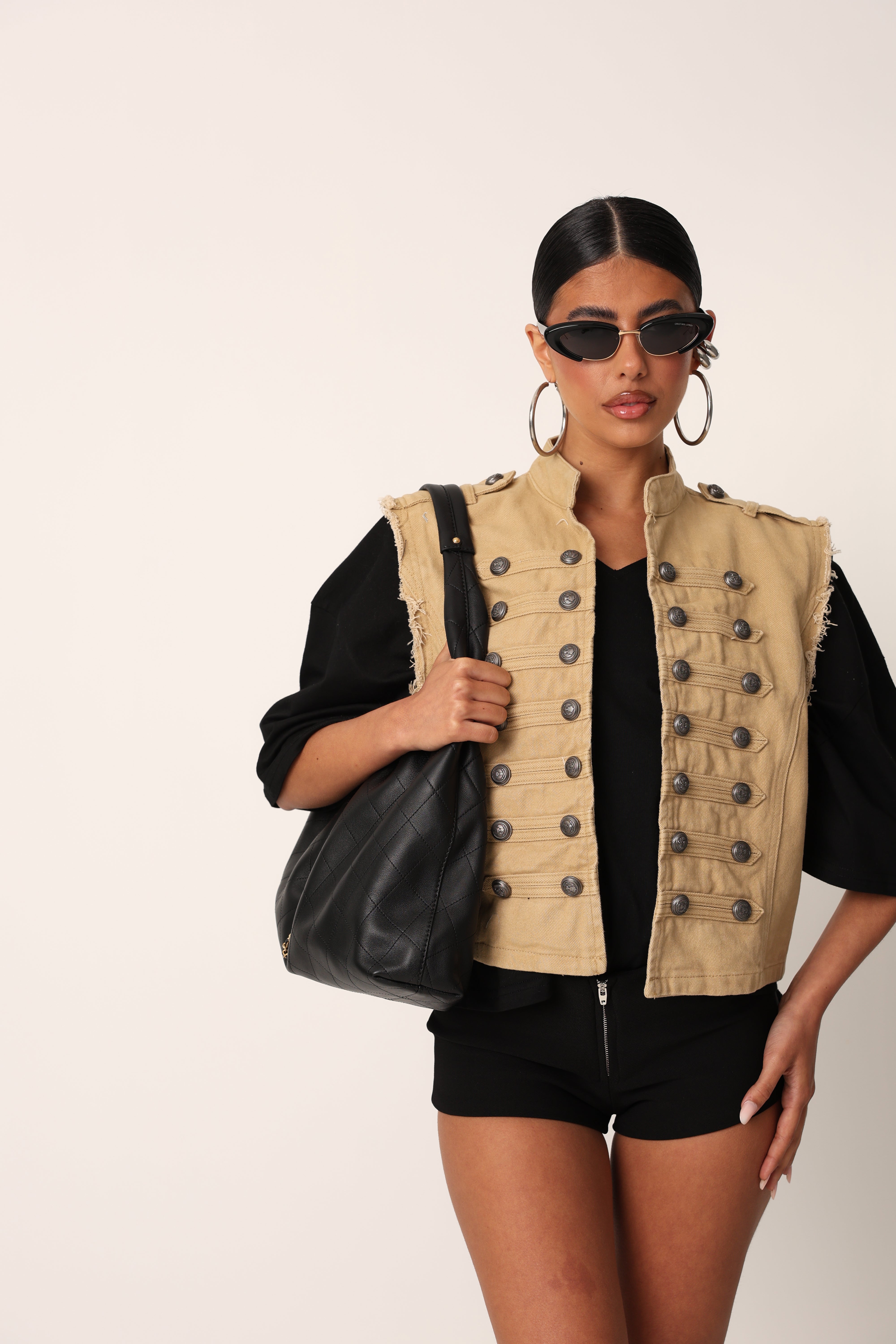 GILET BOTTONI EVELYN BEIGE