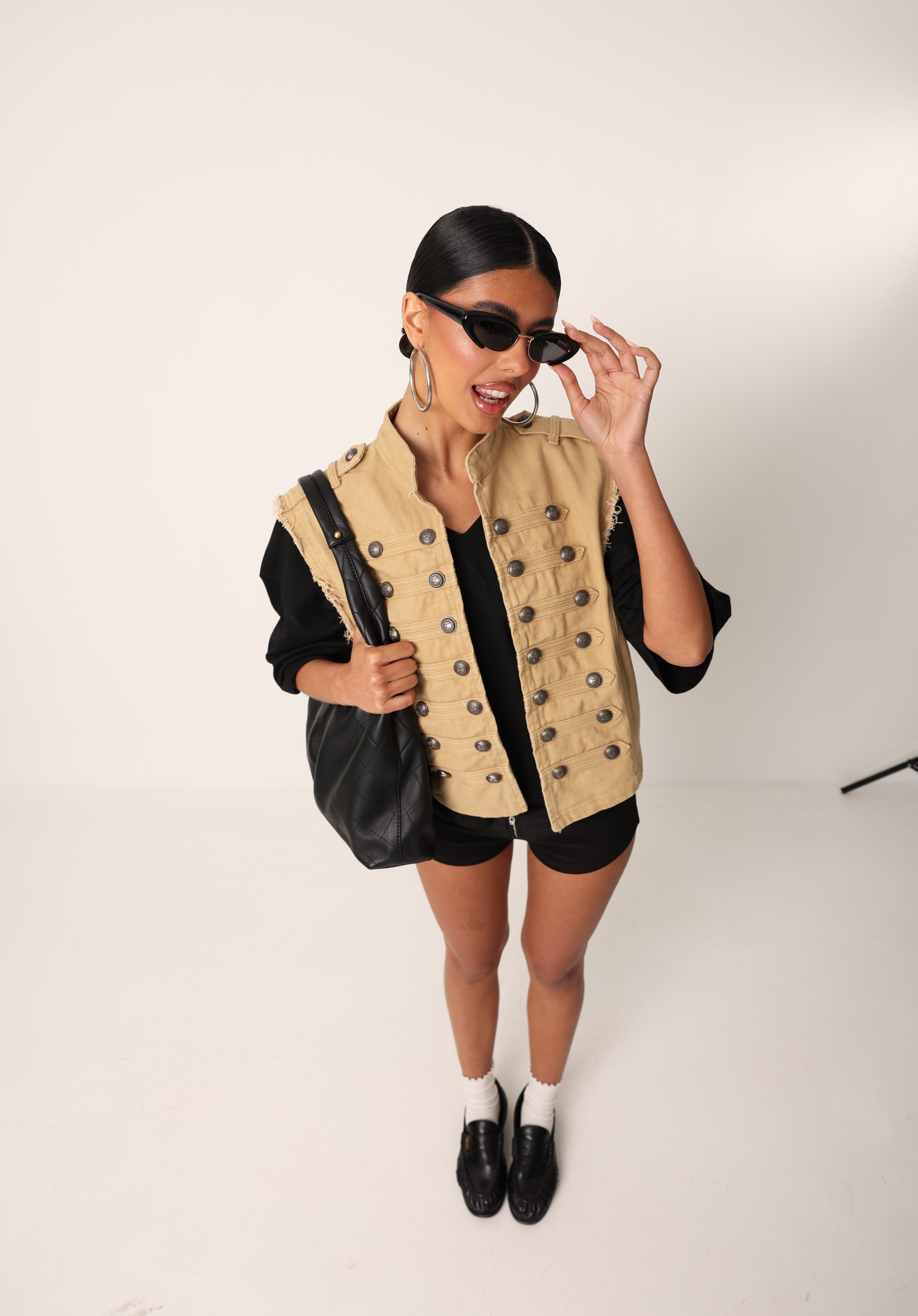 GILET BOTTONI EVELYN BEIGE