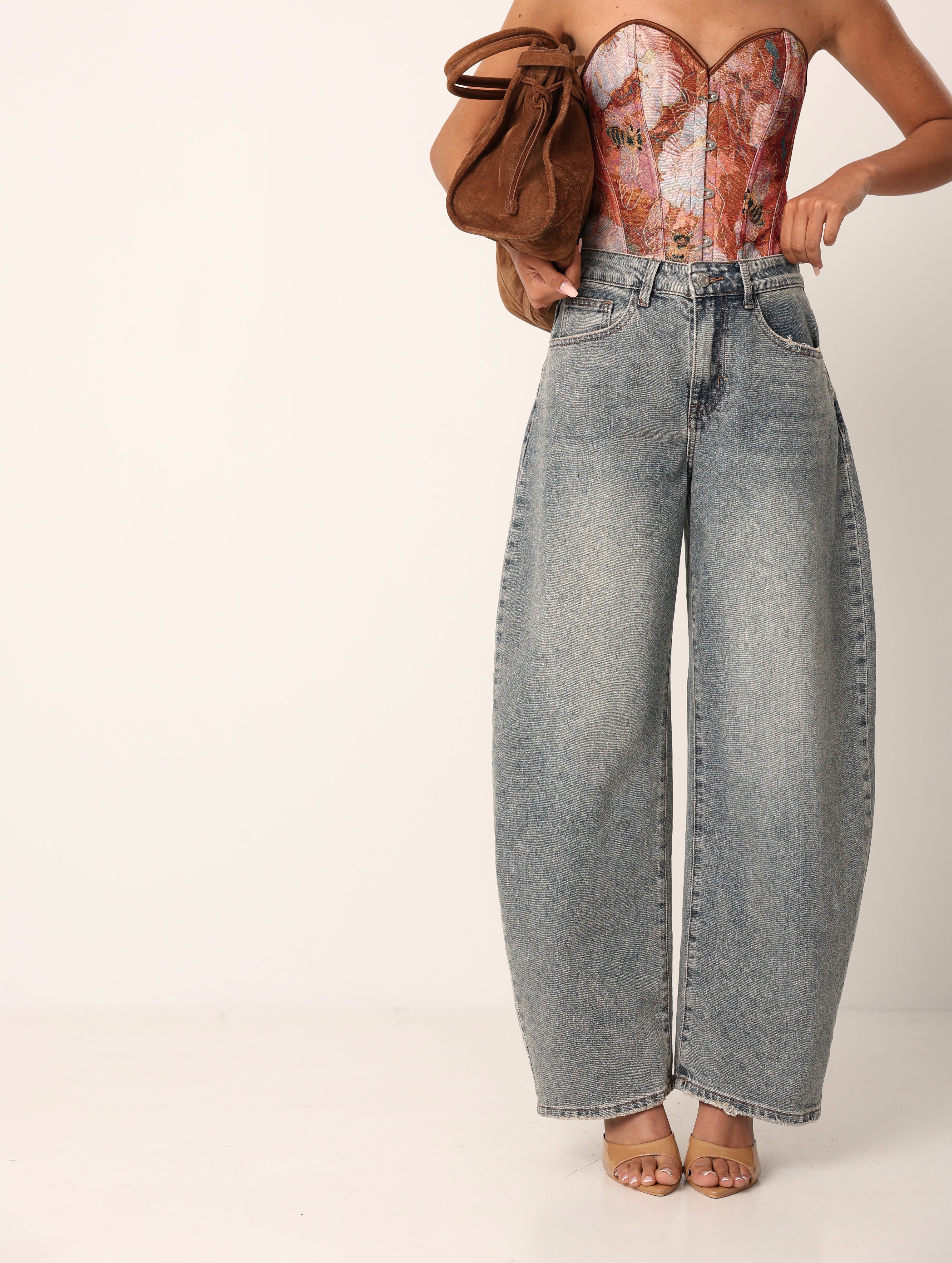 JEANS BALLOON LOLLO SABBIATO