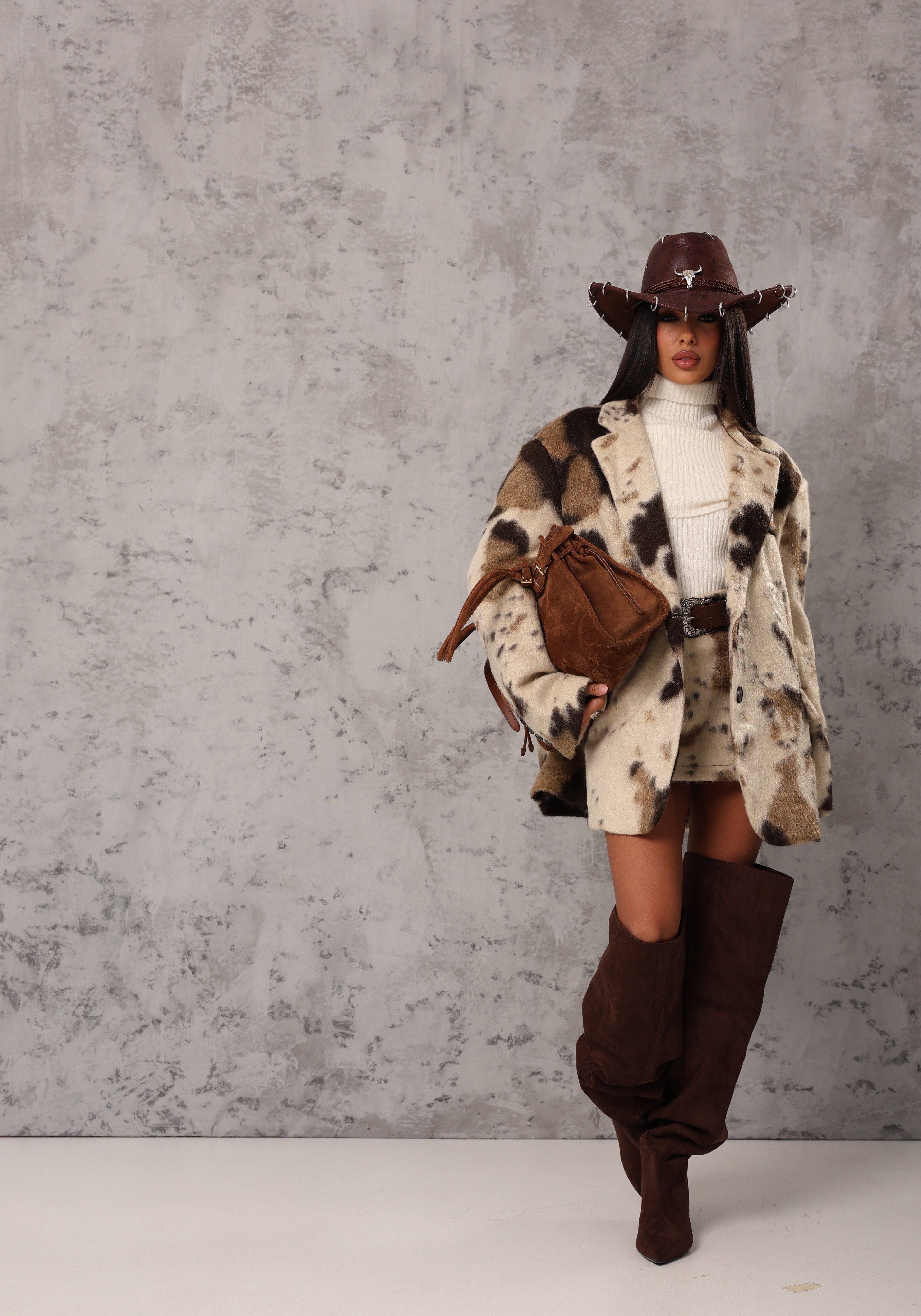 BLAZER ANIMALIER LIVIA BEIGE BY LUMINA