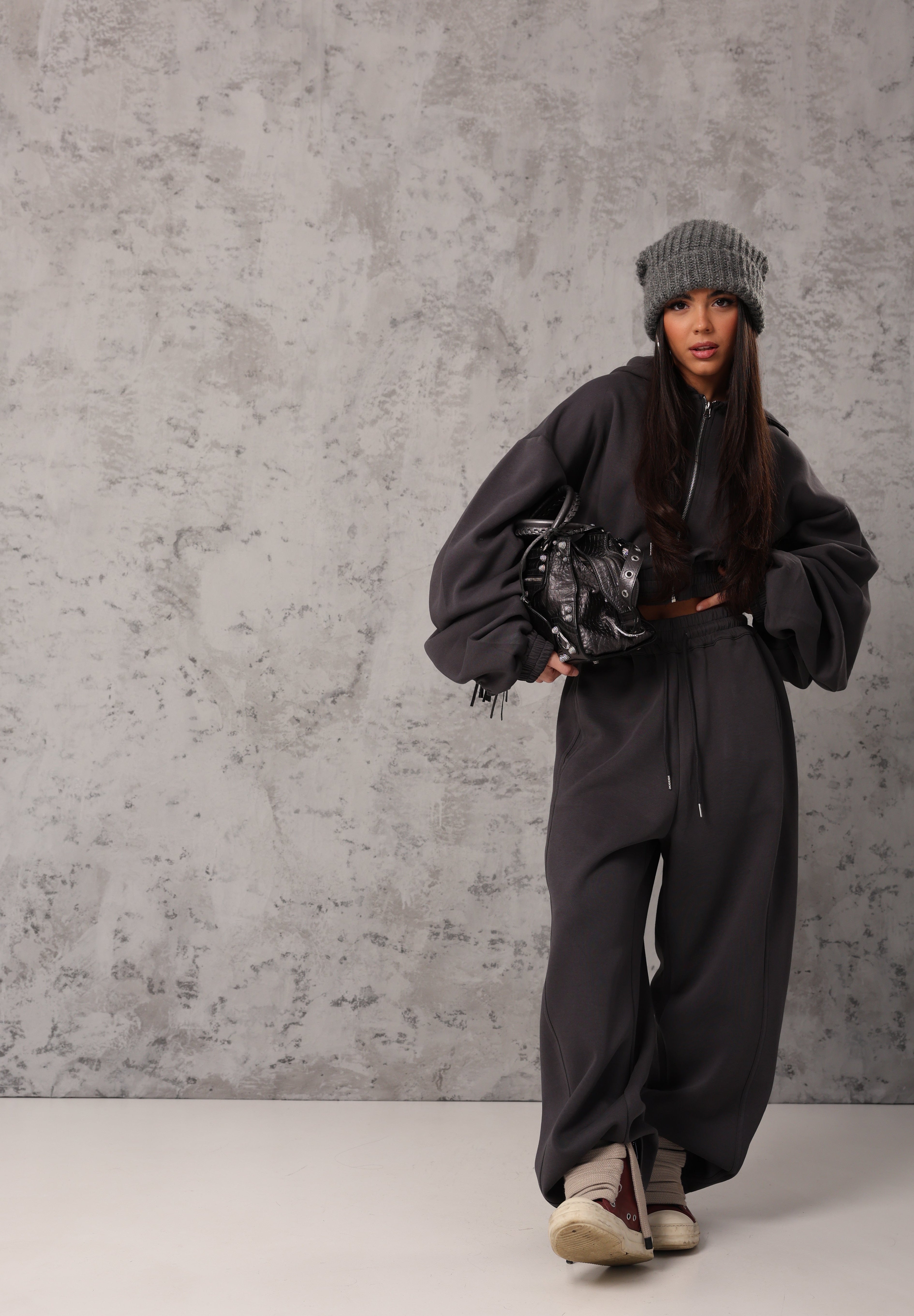 COORDINATO TUTA LOOVEE GRIGIO ANTRACITE BY MARZIA MANGO