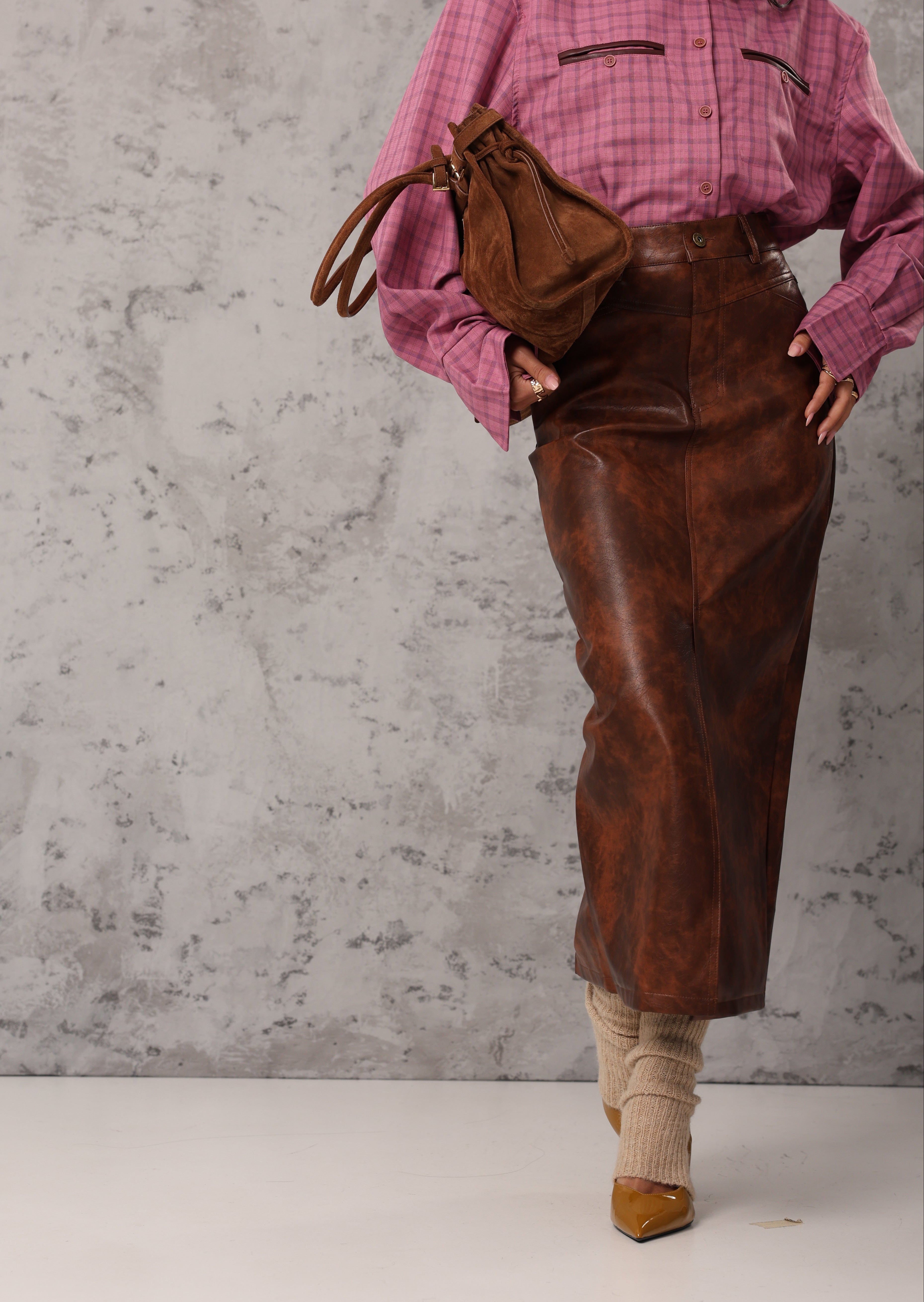 LONGUETTE ECOPELLE KATIA MARRONE