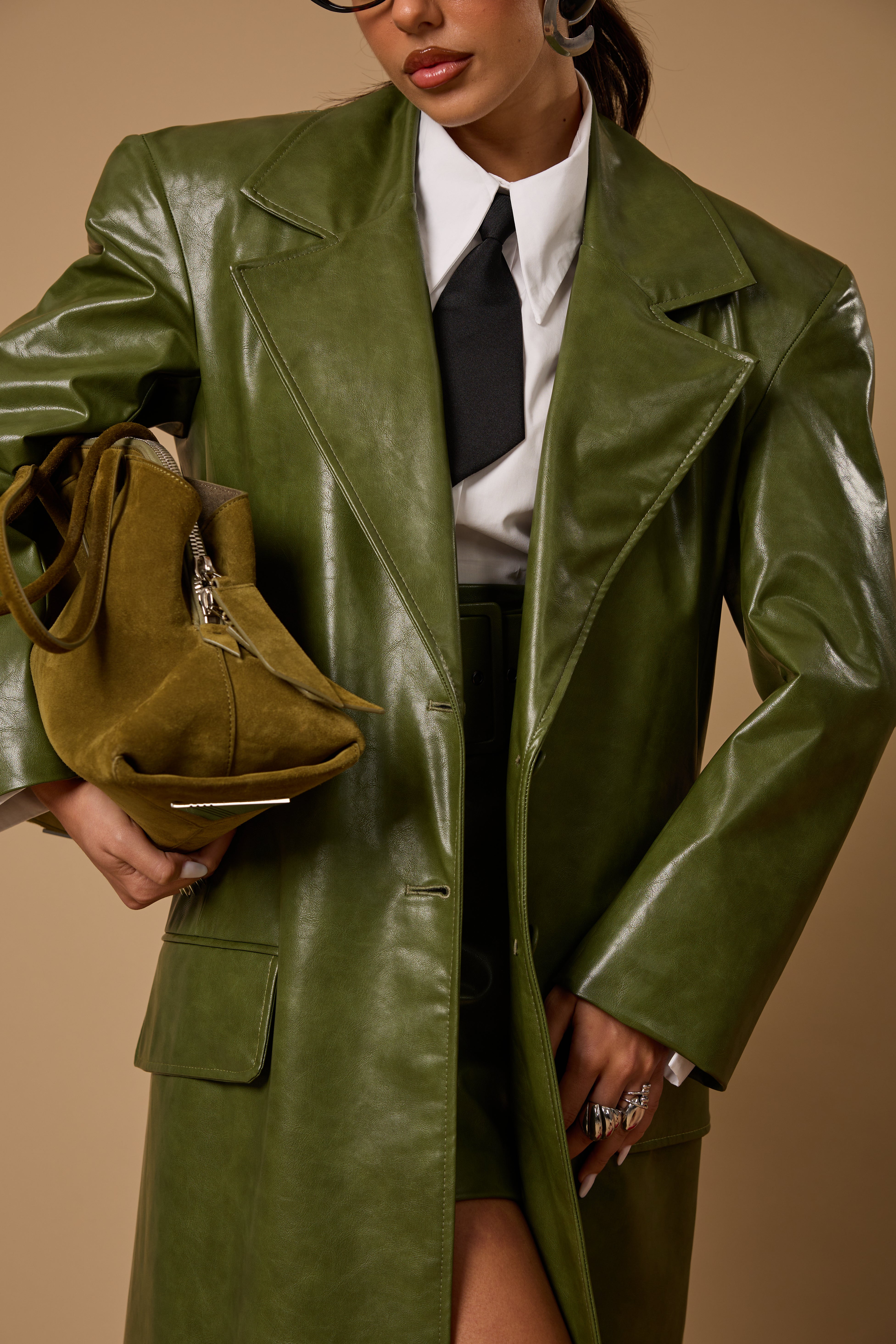 CAPPOTTO ECOPELLE "CARO BABBO" VERDE BY MARZIA MANGO