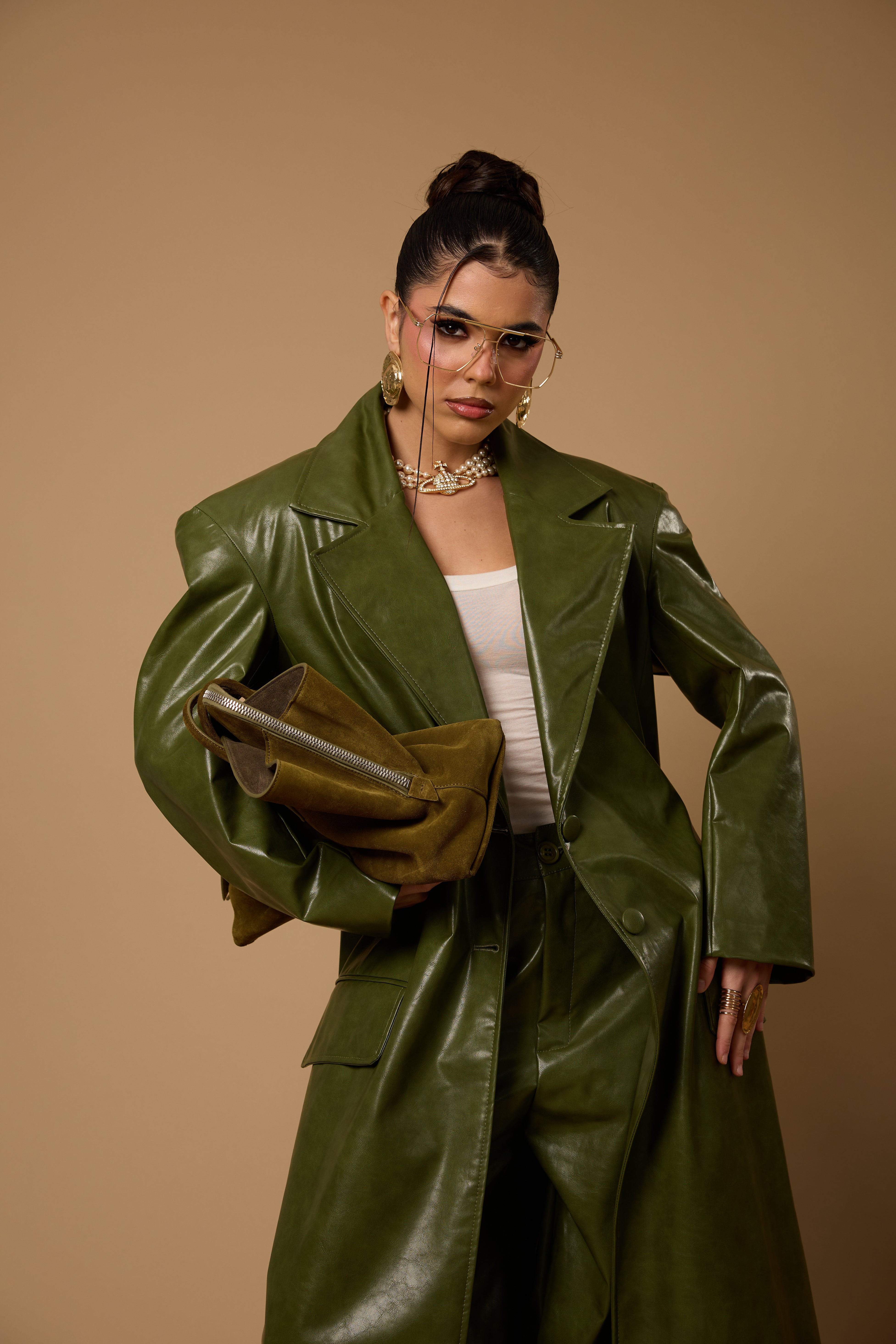 CAPPOTTO ECOPELLE "CARO BABBO" VERDE BY MARZIA MANGO