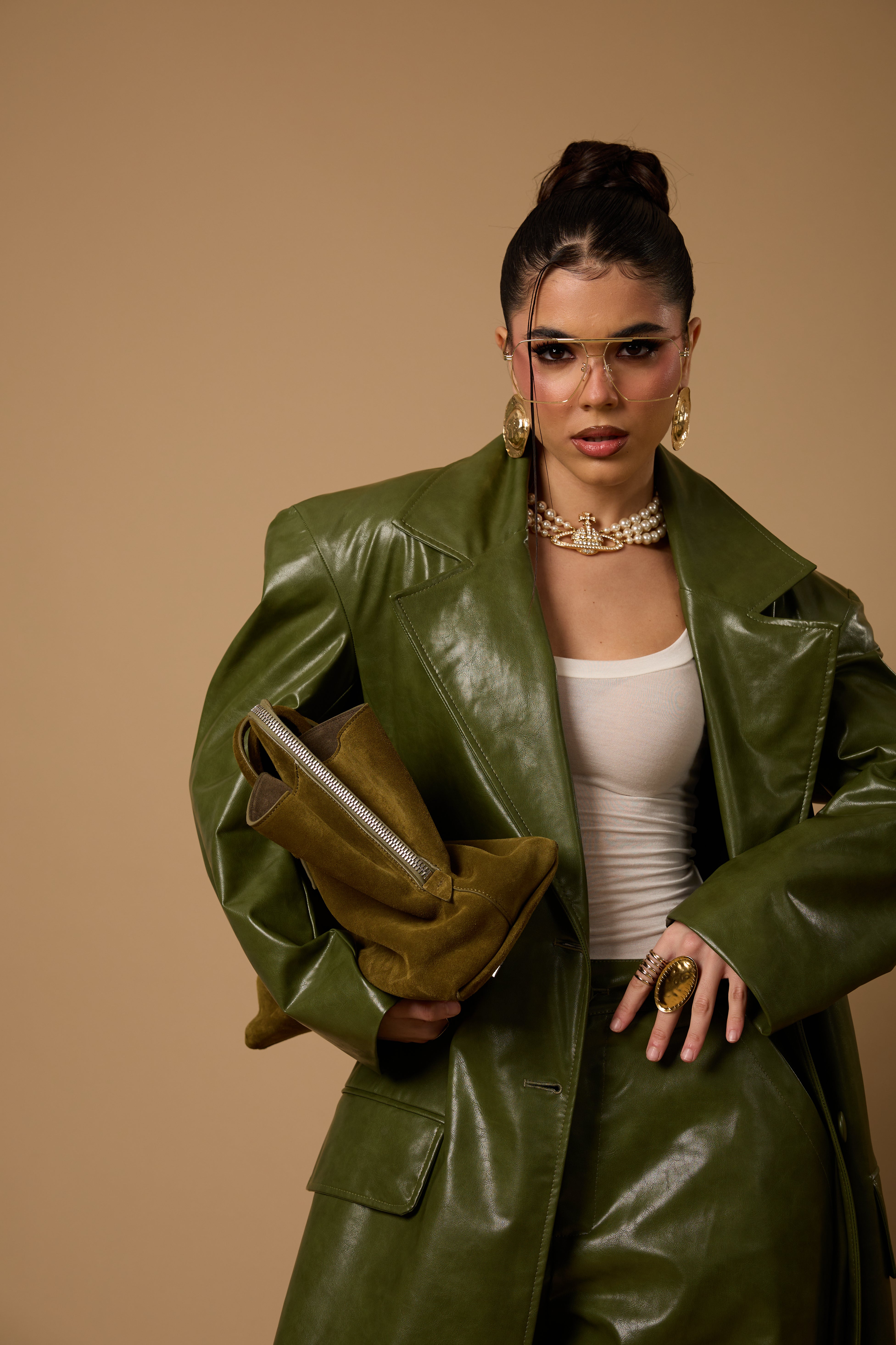 CAPPOTTO ECOPELLE "CARO BABBO" VERDE BY MARZIA MANGO