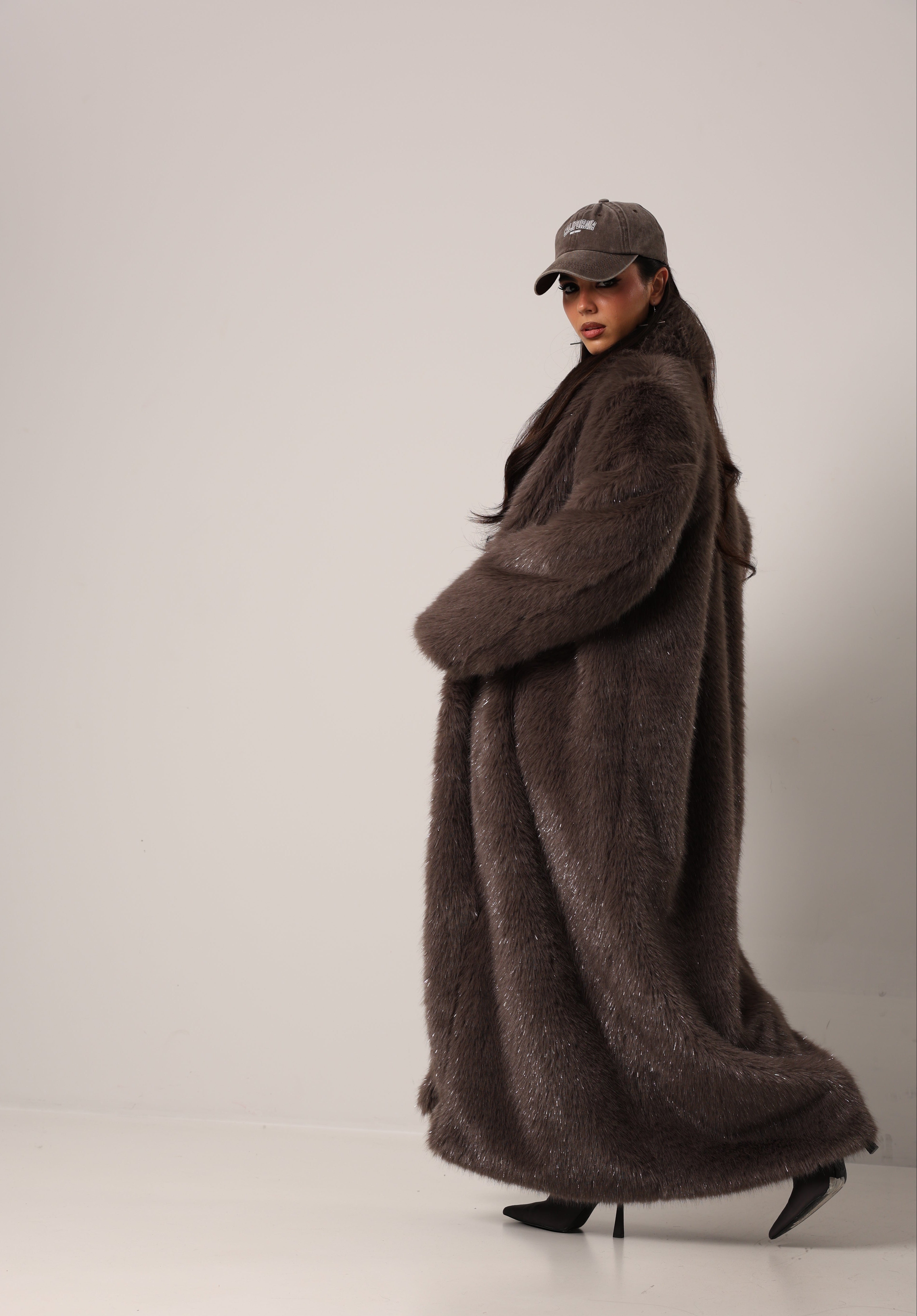 ECO-PELLICCIA MUSTANG GRIGIA BY MARZIA MANGO