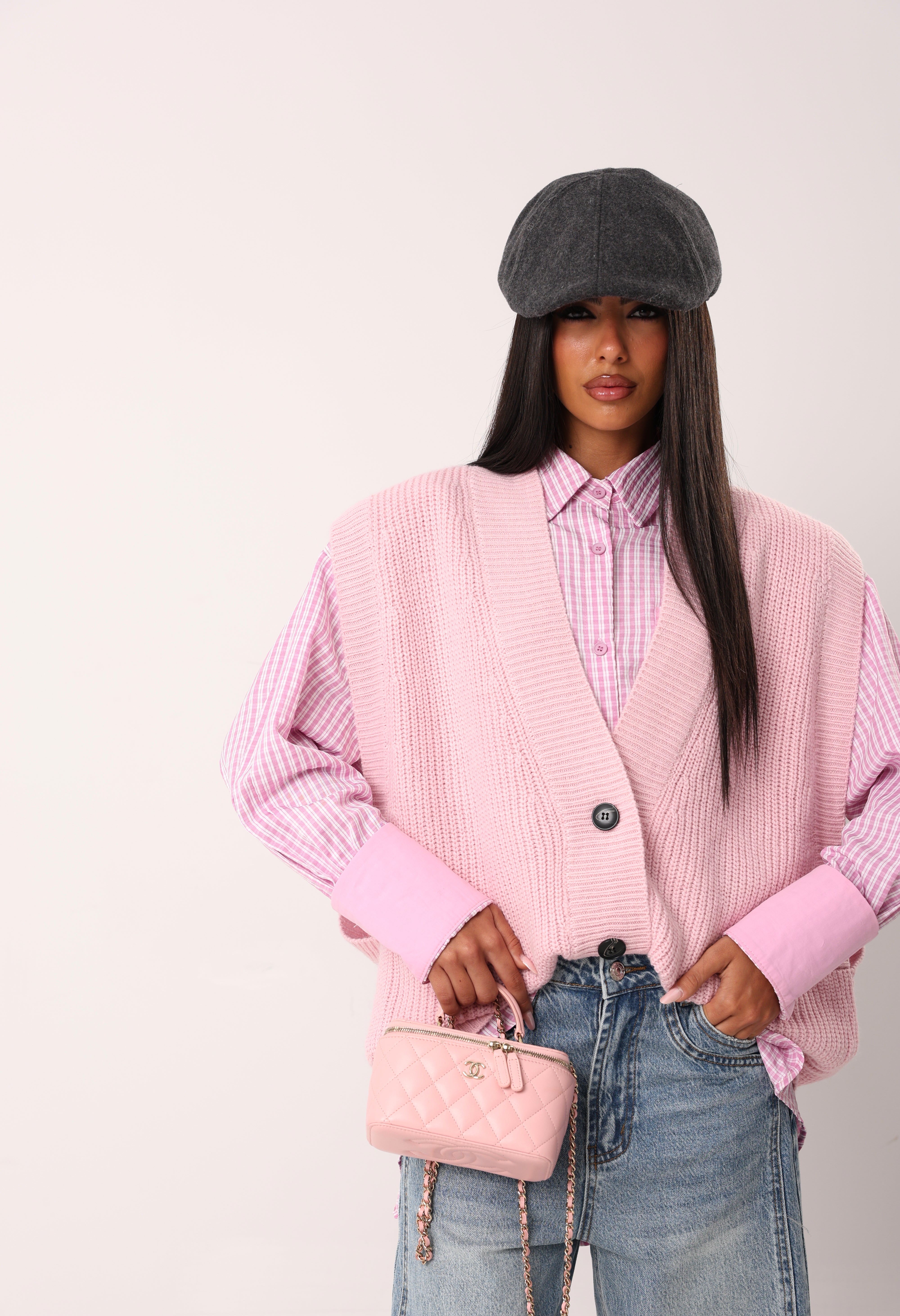 GILET BOTTONI CRESSIDA ROSA BY LUMINA