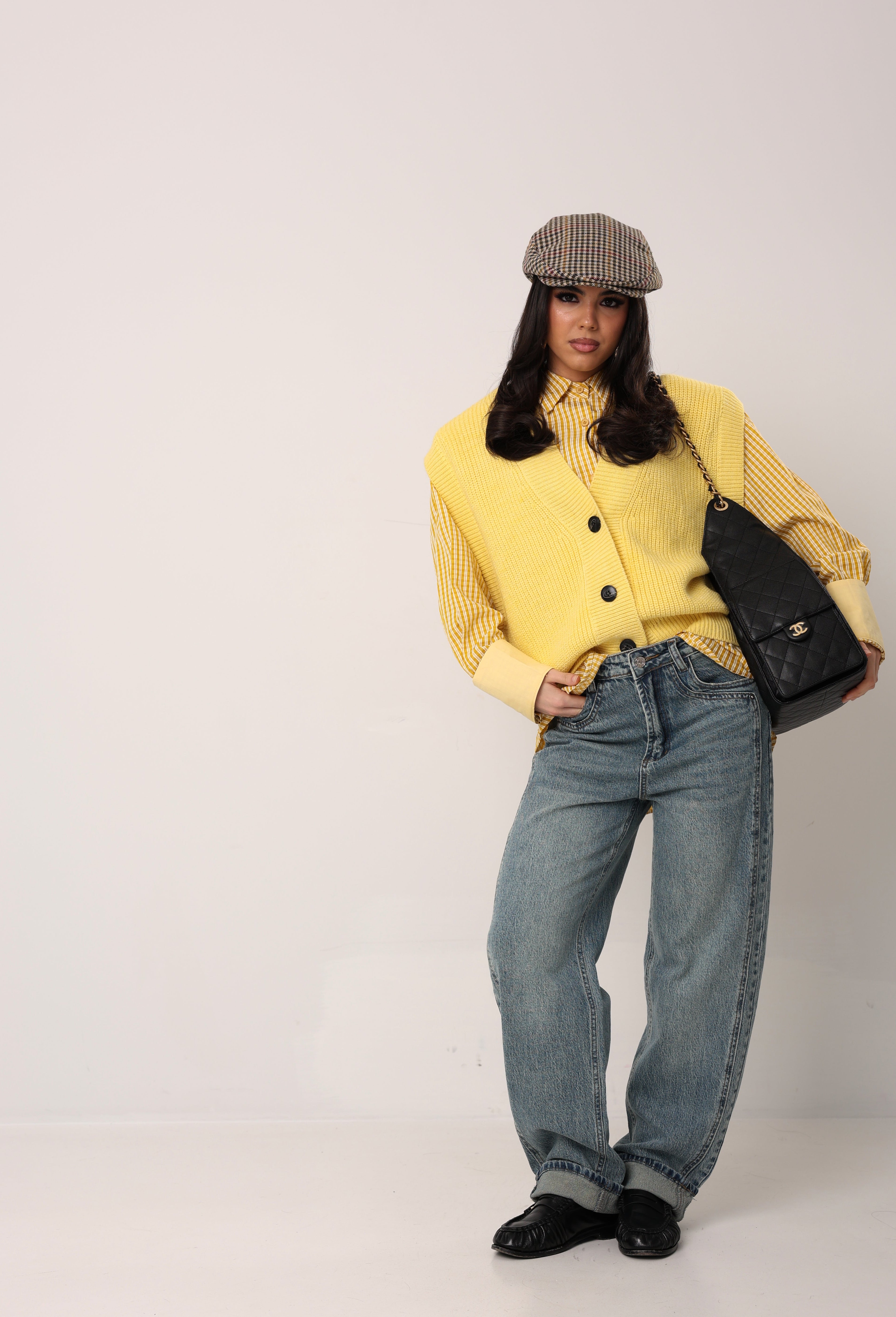 CAMICIA QUADRETTINI DARIA SENAPE