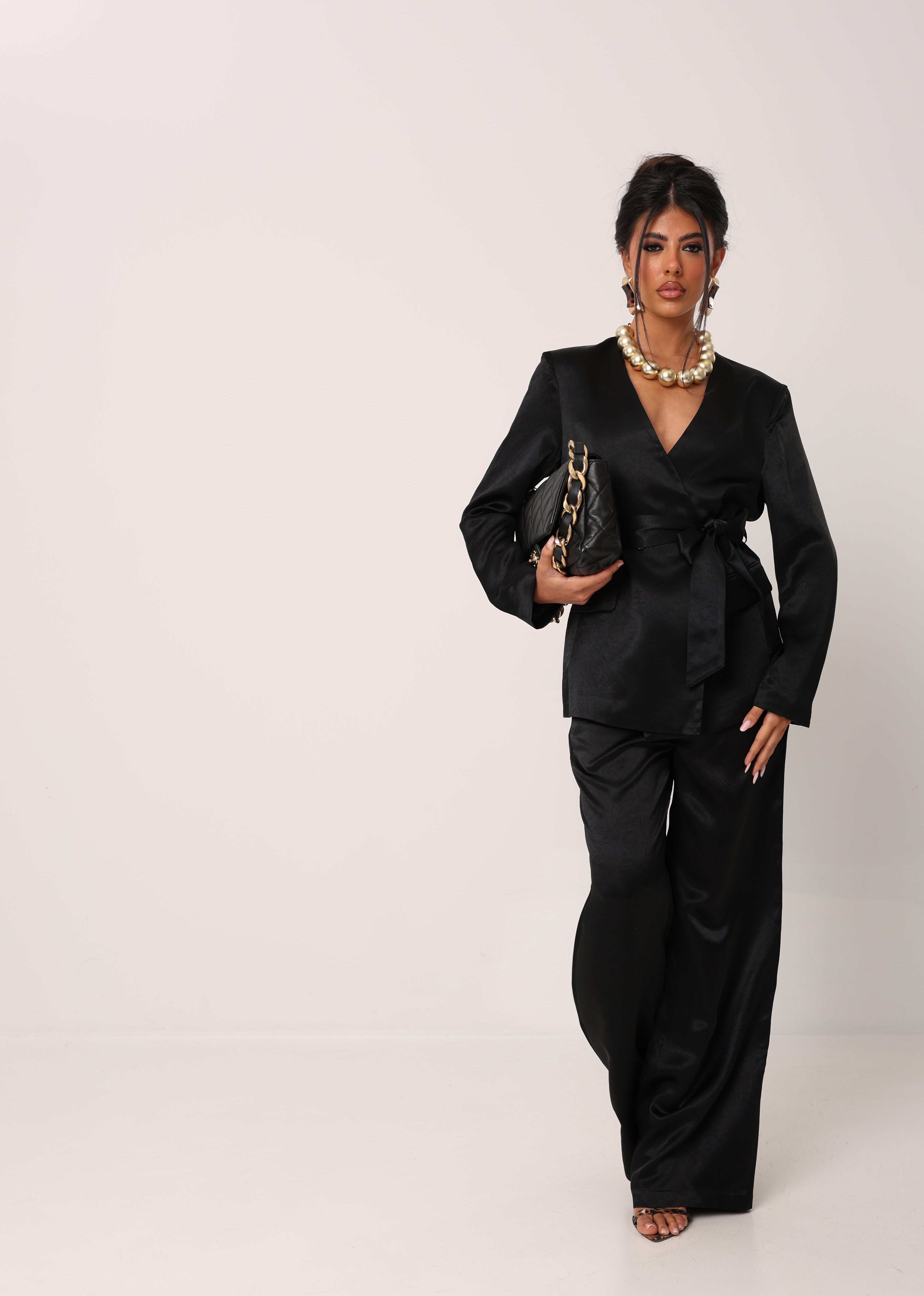 GIACCA EFFETTO SETA ELARIA NERA