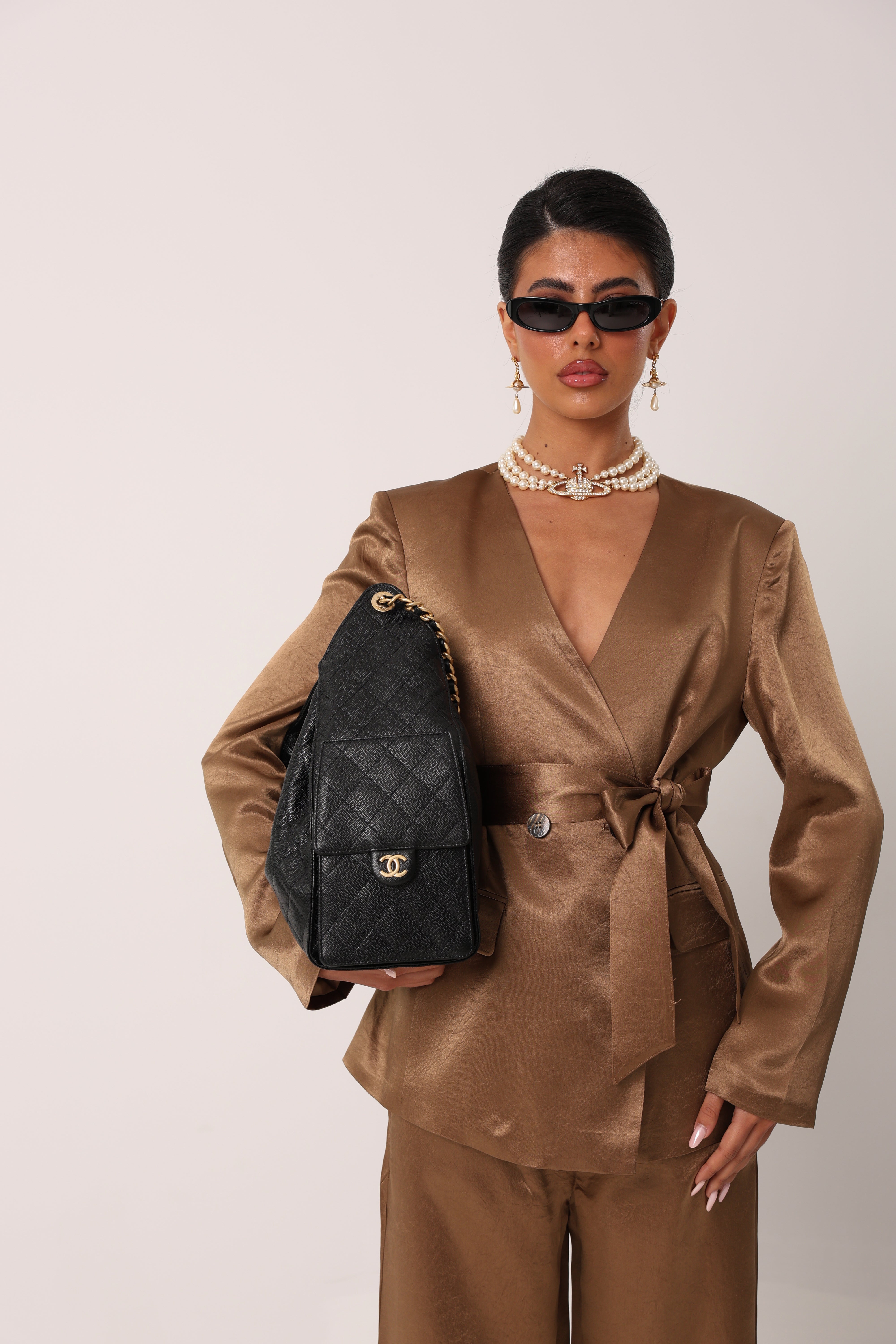 GIACCA EFFETTO SETA ELARIA BRONZO