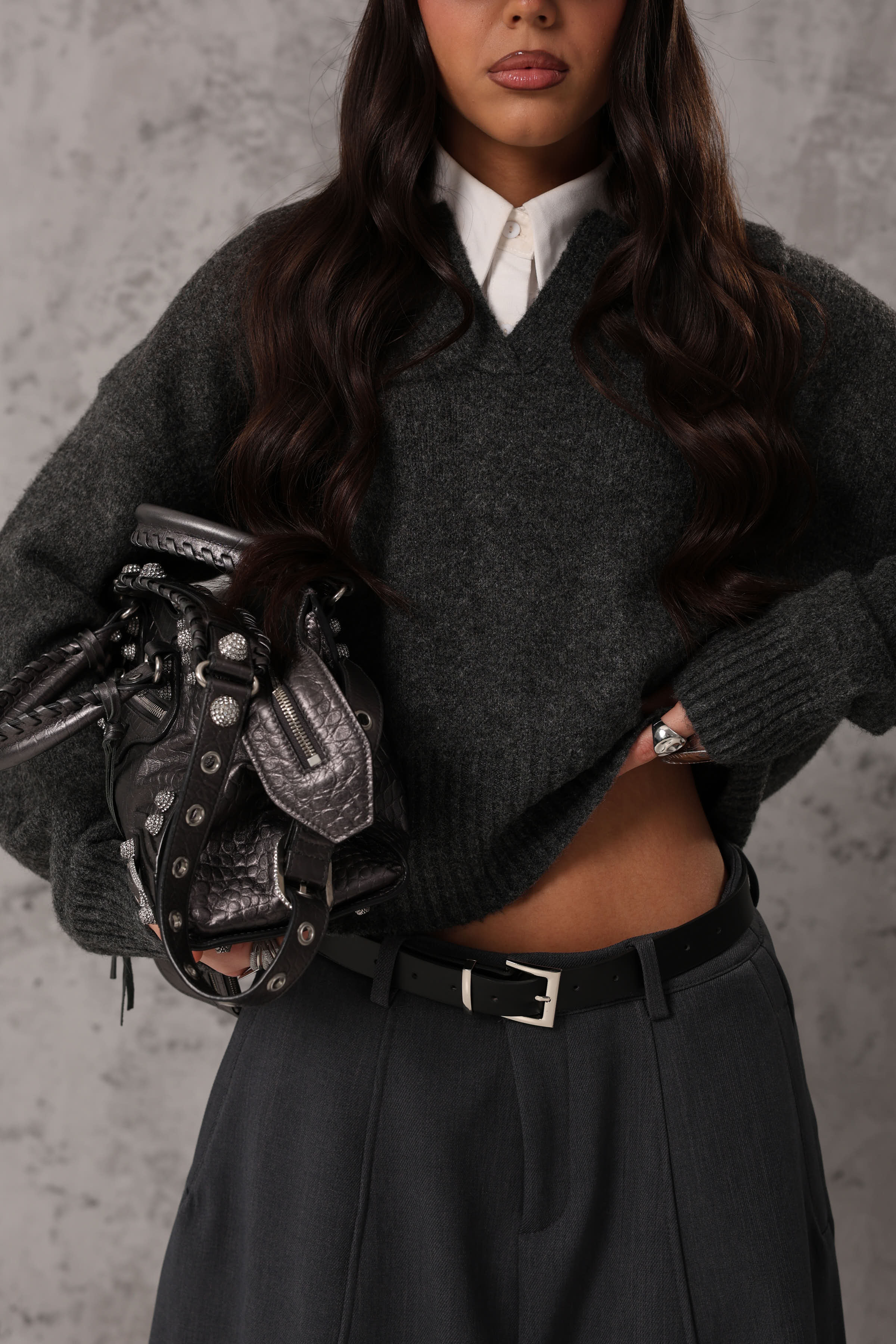 POLO CHIARA GRIGIO ANTRACITE