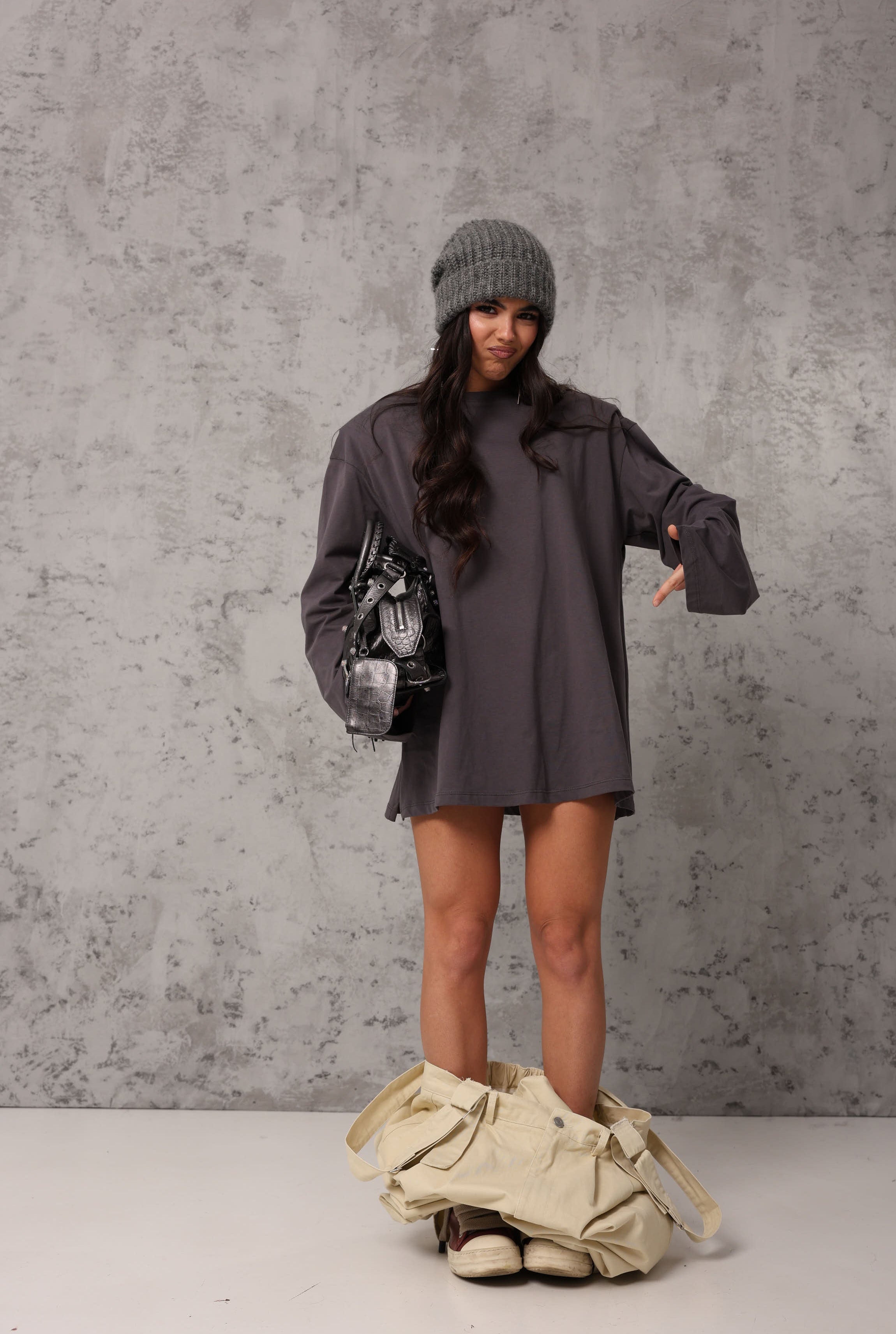 MAGLIA SPALLINE ZAYN GRIGIO ANTRACITE