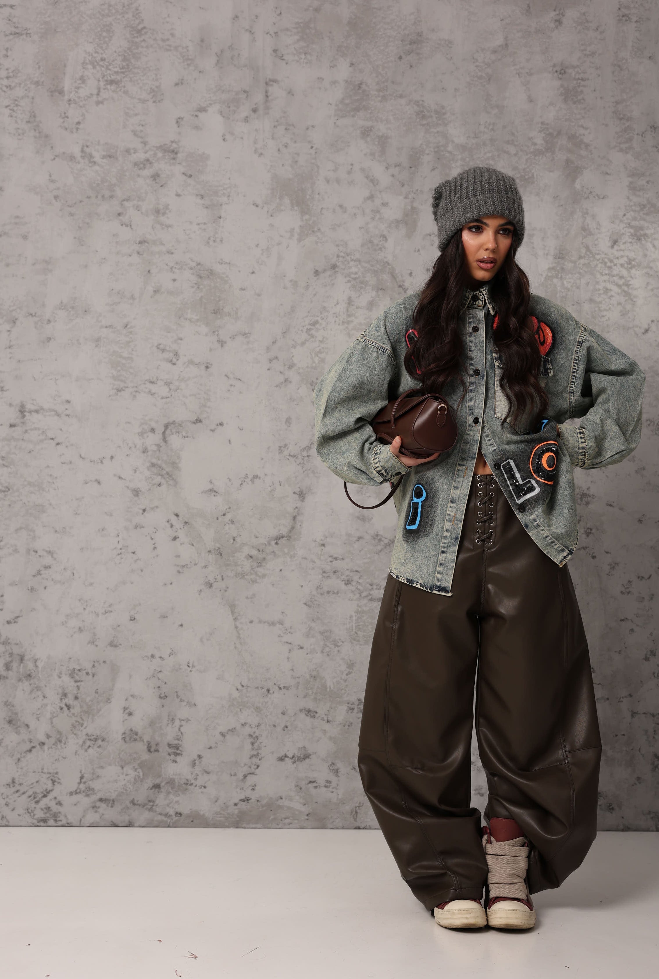 CAMICIA "AMAZING, I LOVE IT" DENIM SLAVATO